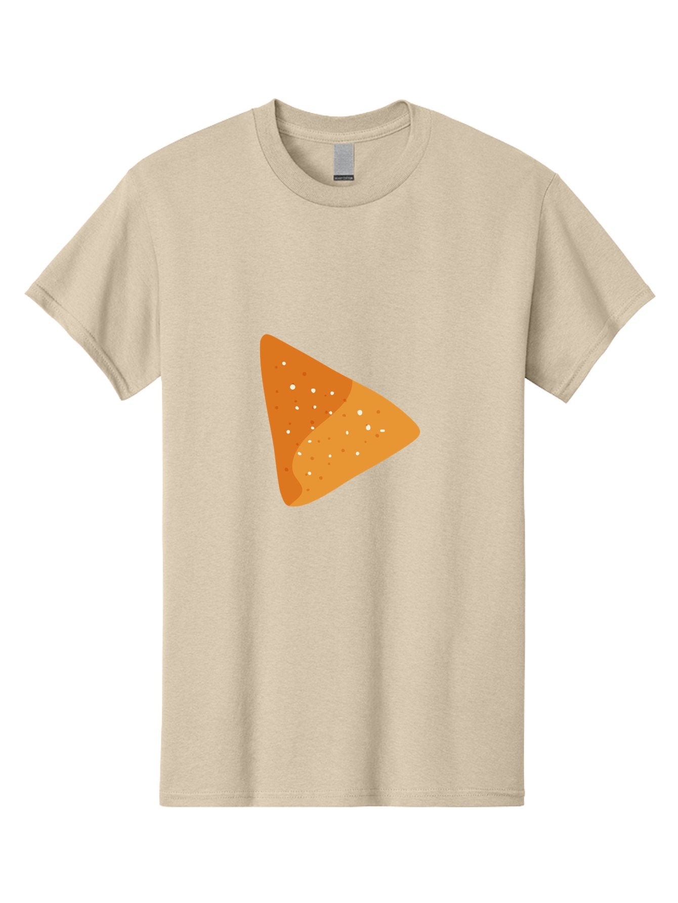 Doritos Men'S Graphic Tee, 100% Cotton, Comfortable Casual Summer Wear, Machine Washable, Play Button, Play Icon, Triangle Shape, Orange Color, Video Playback, Media Control, Simple Design, Modern Style Aad699 6