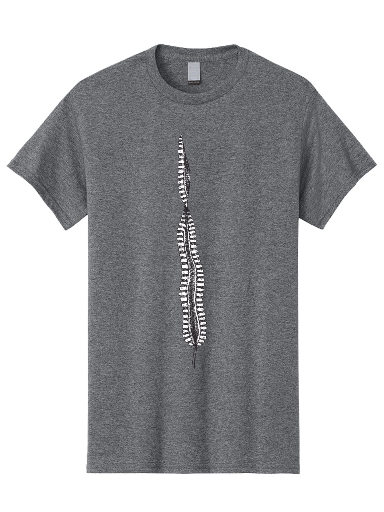 Feather-Silhouette Men'S Graphic Tee, 100% Cotton, Comfortable Casual Summer Wear, Machine Washable, Centipede, Black And White Illustration, Arthropod, Insect, Many Legs, Segmented Body, Detailed Drawing, Graphic Art, Insect Anatomy Aad700 12