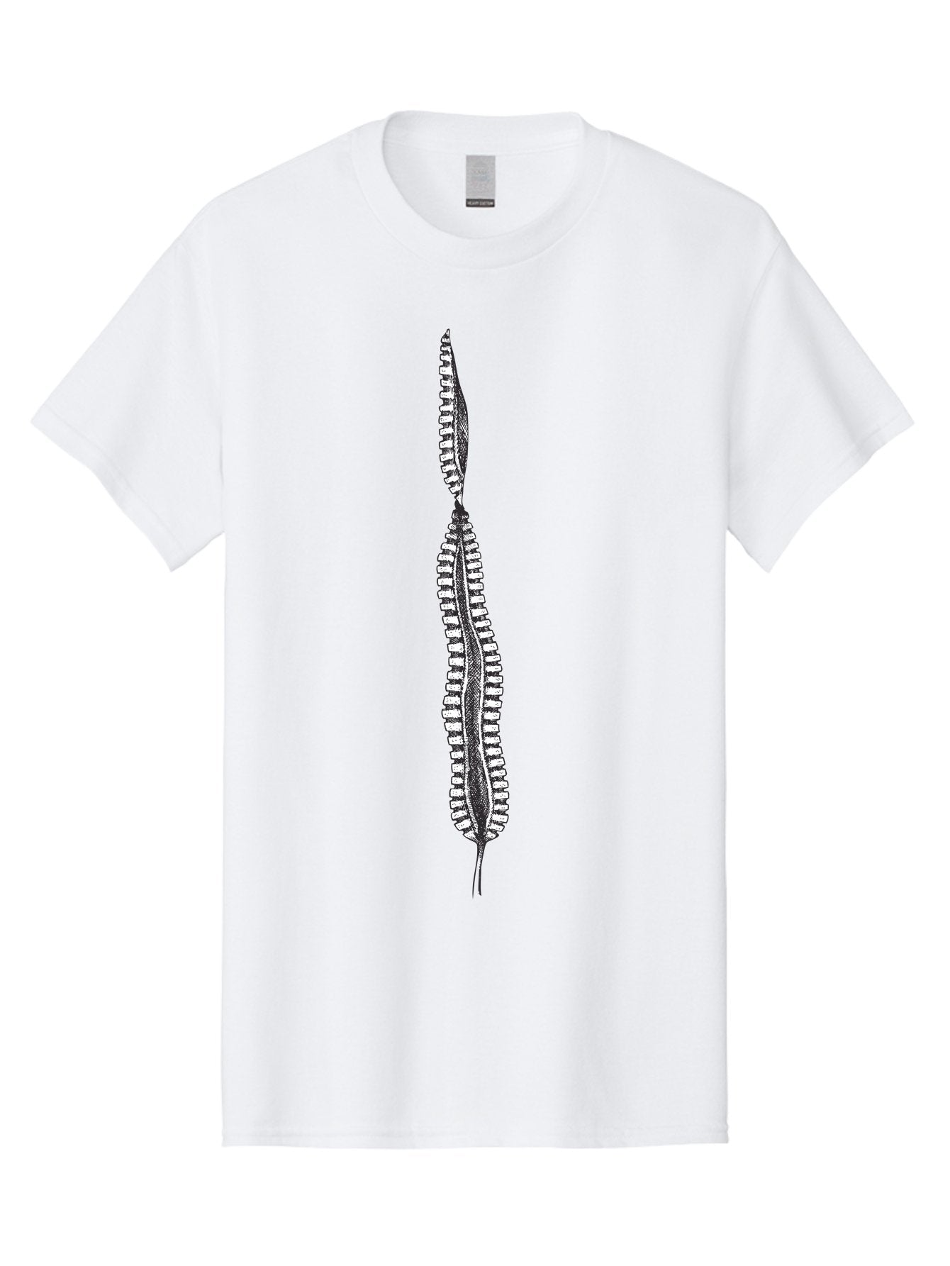 Feather-Silhouette Men'S Graphic Tee, 100% Cotton, Comfortable Casual Summer Wear, Machine Washable, Centipede, Black And White Illustration, Arthropod, Insect, Many Legs, Segmented Body, Detailed Drawing, Graphic Art, Insect Anatomy Aad700 10