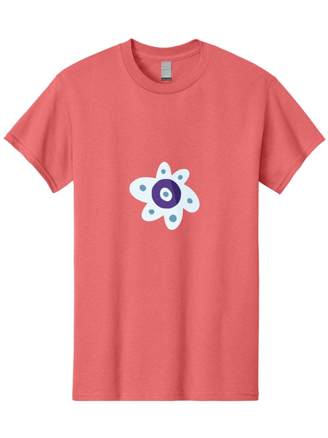 Fidget-Spinner Men'S Graphic Tee, 100% Cotton, Comfortable Casual Summer Wear, Machine Washable, Fidget Spinner, Flower Design, Purple Center, White Petals, Grey Dots, Spinning Toy, Stress Relief, Finger Play Aad701 13