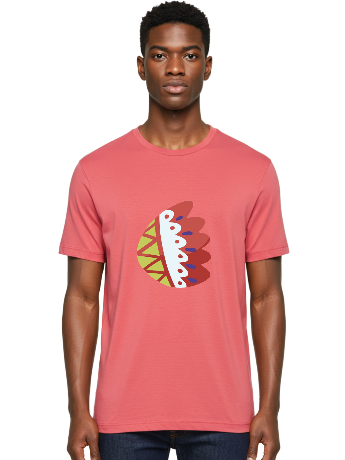 Headdress-Feather Men'S Graphic Tee, 100% Cotton, Comfortable Casual Summer Wear, Machine Washable, Stylish Footwear, Athletic Shoe, Sneaker Design, Colorful Patterns, Sporty Vibe, Modern Fashion, Comfortable Shoes Aad704 12
