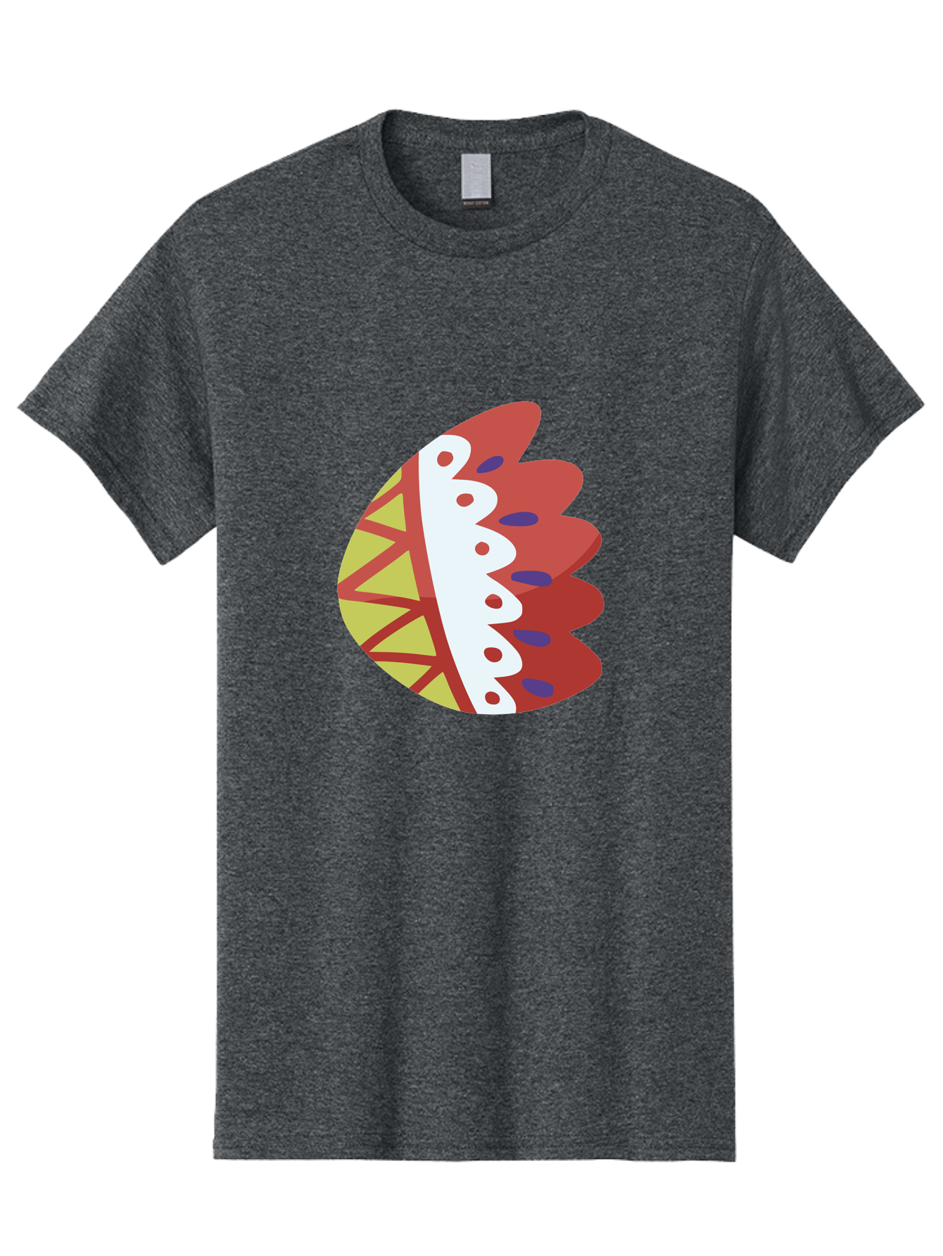 Headdress-Feather Men'S Graphic Tee, 100% Cotton, Comfortable Casual Summer Wear, Machine Washable, Stylish Footwear, Athletic Shoe, Sneaker Design, Colorful Patterns, Sporty Vibe, Modern Fashion, Comfortable Shoes Aad704