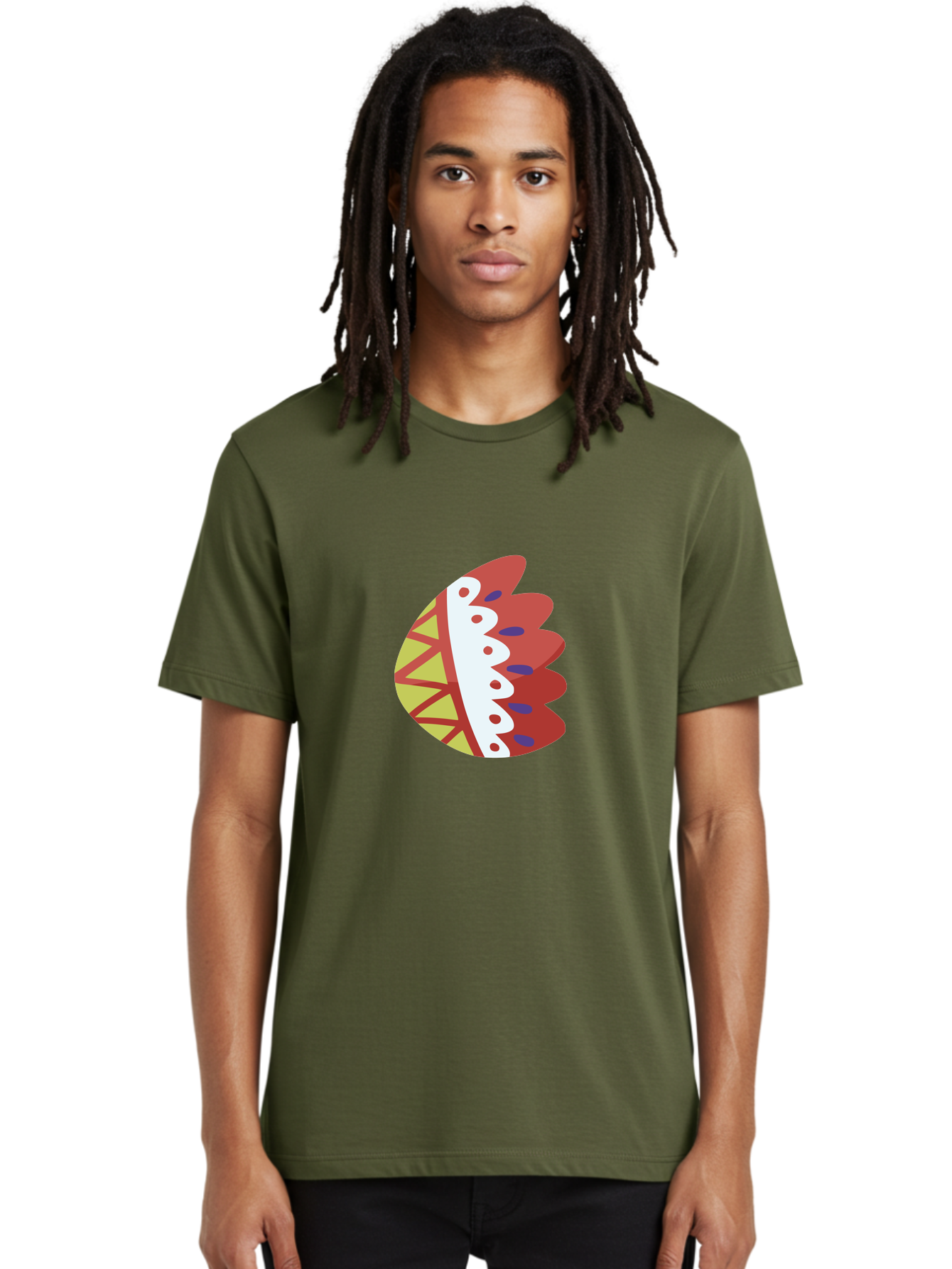 Headdress-Feather Men'S Graphic Tee, 100% Cotton, Comfortable Casual Summer Wear, Machine Washable, Stylish Footwear, Athletic Shoe, Sneaker Design, Colorful Patterns, Sporty Vibe, Modern Fashion, Comfortable Shoes Aad704 26