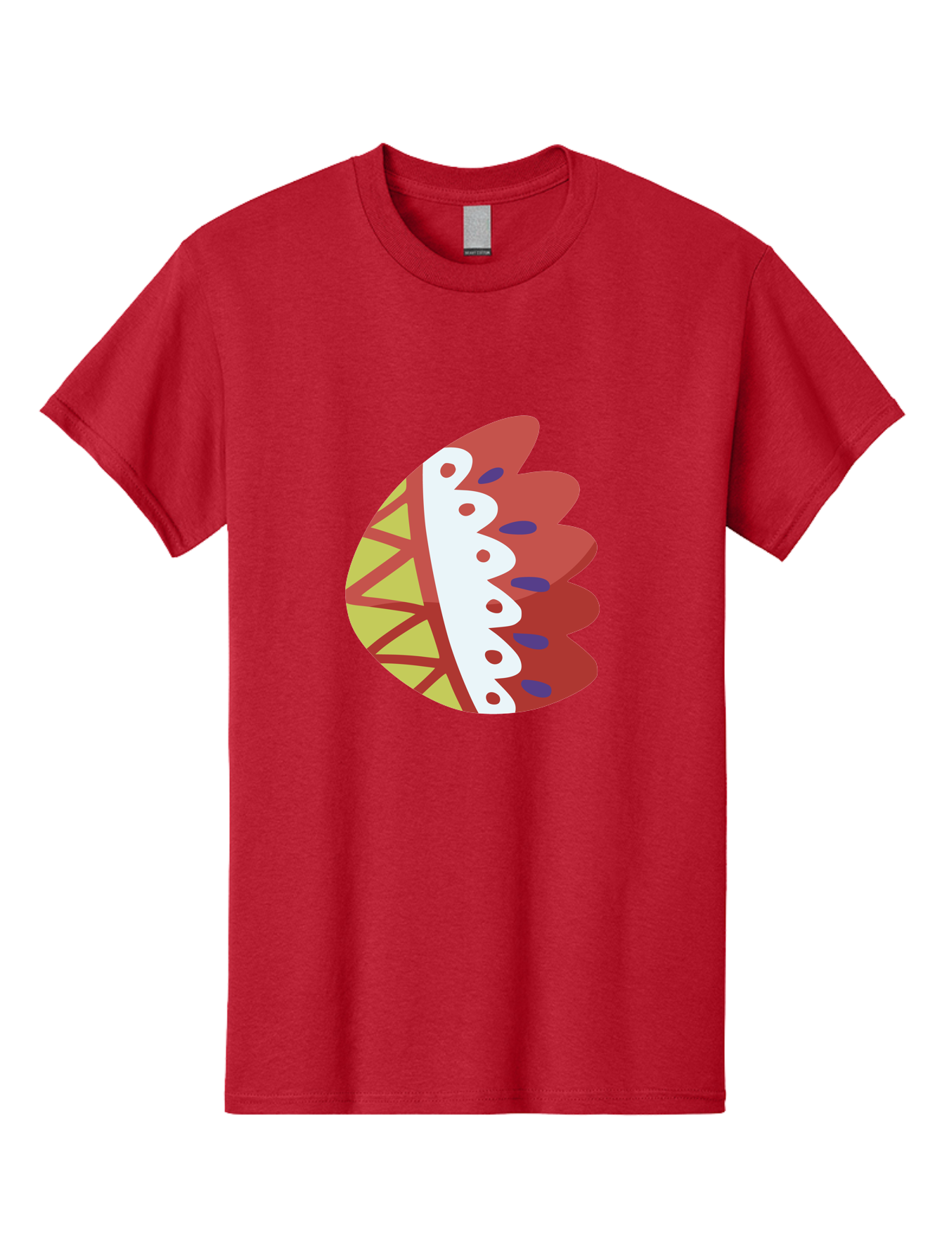 Headdress-Feather Men'S Graphic Tee, 100% Cotton, Comfortable Casual Summer Wear, Machine Washable, Stylish Footwear, Athletic Shoe, Sneaker Design, Colorful Patterns, Sporty Vibe, Modern Fashion, Comfortable Shoes Aad704 23