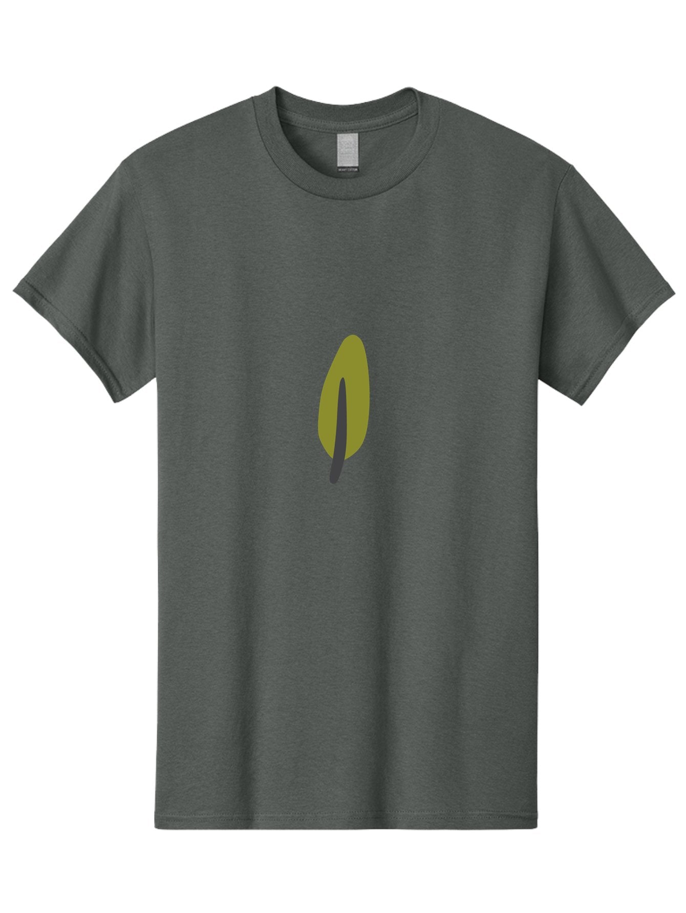 Knife-In-A-Brown-Object Men'S Graphic Tee, 100% Cotton, Comfortable Casual Summer Wear, Machine Washable, Olive Branch, Digital Illustration, Simple Leaf Design, Peaceful Symbol, Nature-Inspired Art, Minimalist Graphics, Symbolic Imagery Aad706 15