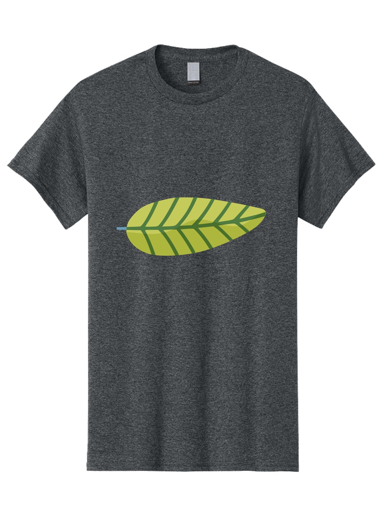 Leaf-1 Men'S Graphic Tee, 100% Cotton, Comfortable Casual Summer Wear, Machine Washable, Simple Leaf Illustration, Yellow Leaf, Dark Green Veins, Minimalist Design, Cartoon Leaf, Nature Graphic, Foliage Art, Leaf Pattern Aad709 6