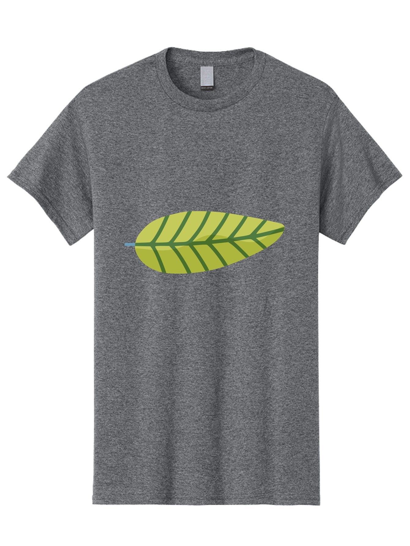 Leaf-1 Men'S Graphic Tee, 100% Cotton, Comfortable Casual Summer Wear, Machine Washable, Simple Leaf Illustration, Yellow Leaf, Dark Green Veins, Minimalist Design, Cartoon Leaf, Nature Graphic, Foliage Art, Leaf Pattern Aad709 15