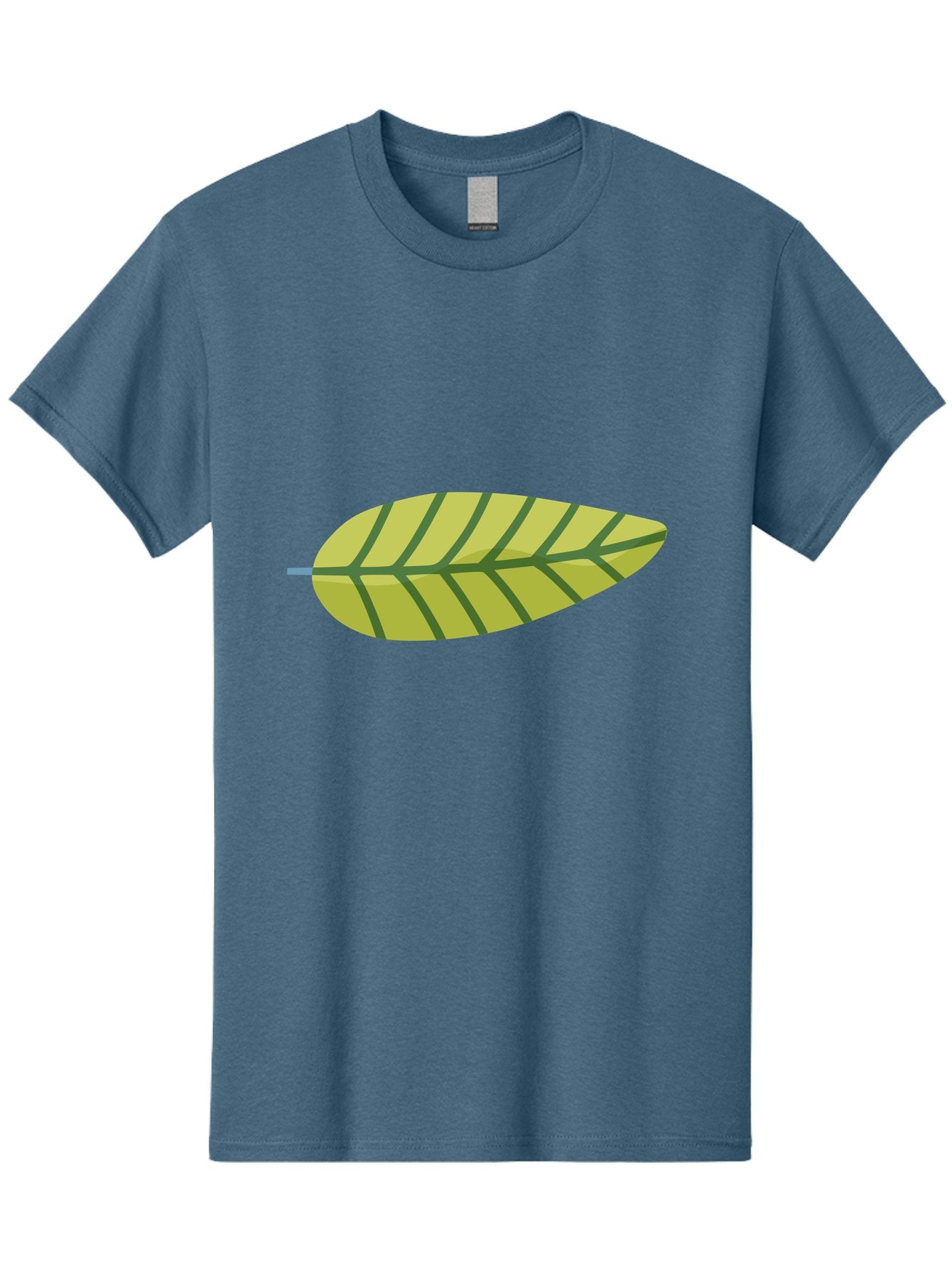Leaf-1 Men'S Graphic Tee, 100% Cotton, Comfortable Casual Summer Wear, Machine Washable, Simple Leaf Illustration, Yellow Leaf, Dark Green Veins, Minimalist Design, Cartoon Leaf, Nature Graphic, Foliage Art, Leaf Pattern Aad709 7