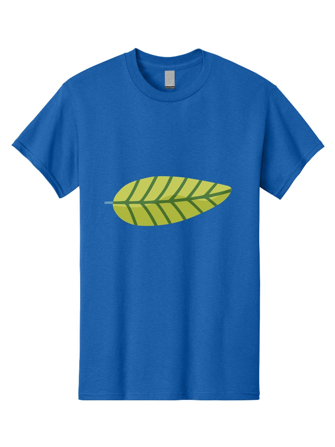 Leaf-1 Men'S Graphic Tee, 100% Cotton, Comfortable Casual Summer Wear, Machine Washable, Simple Leaf Illustration, Yellow Leaf, Dark Green Veins, Minimalist Design, Cartoon Leaf, Nature Graphic, Foliage Art, Leaf Pattern Aad709 12