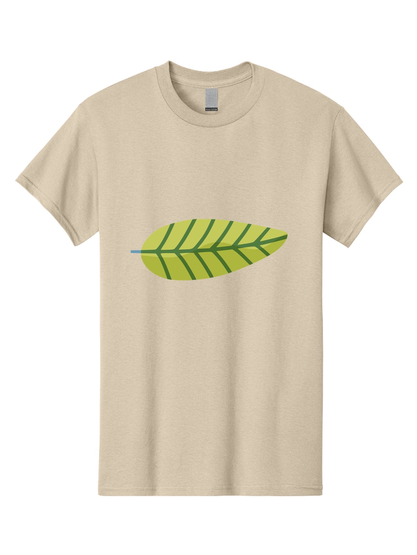 Leaf-1 Men'S Graphic Tee, 100% Cotton, Comfortable Casual Summer Wear, Machine Washable, Simple Leaf Illustration, Yellow Leaf, Dark Green Veins, Minimalist Design, Cartoon Leaf, Nature Graphic, Foliage Art, Leaf Pattern Aad709 10