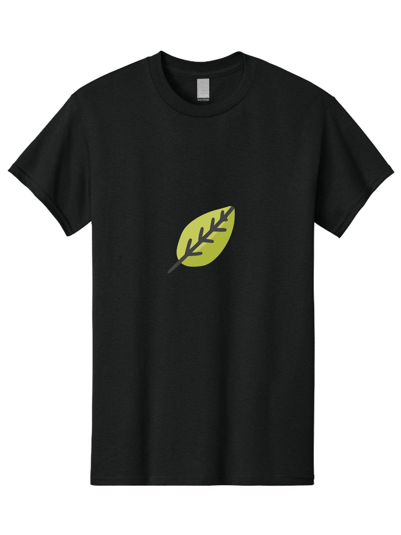 Leaf-2 Men'S Graphic Tee, 100% Cotton, Comfortable Casual Summer Wear, Machine Washable, Simple Leaf Design, Minimalist Art, Stylized Foliage, Yellow Leaf, Dark Veins, Modern Illustration, Nature-Inspired Graphics Aad710 15
