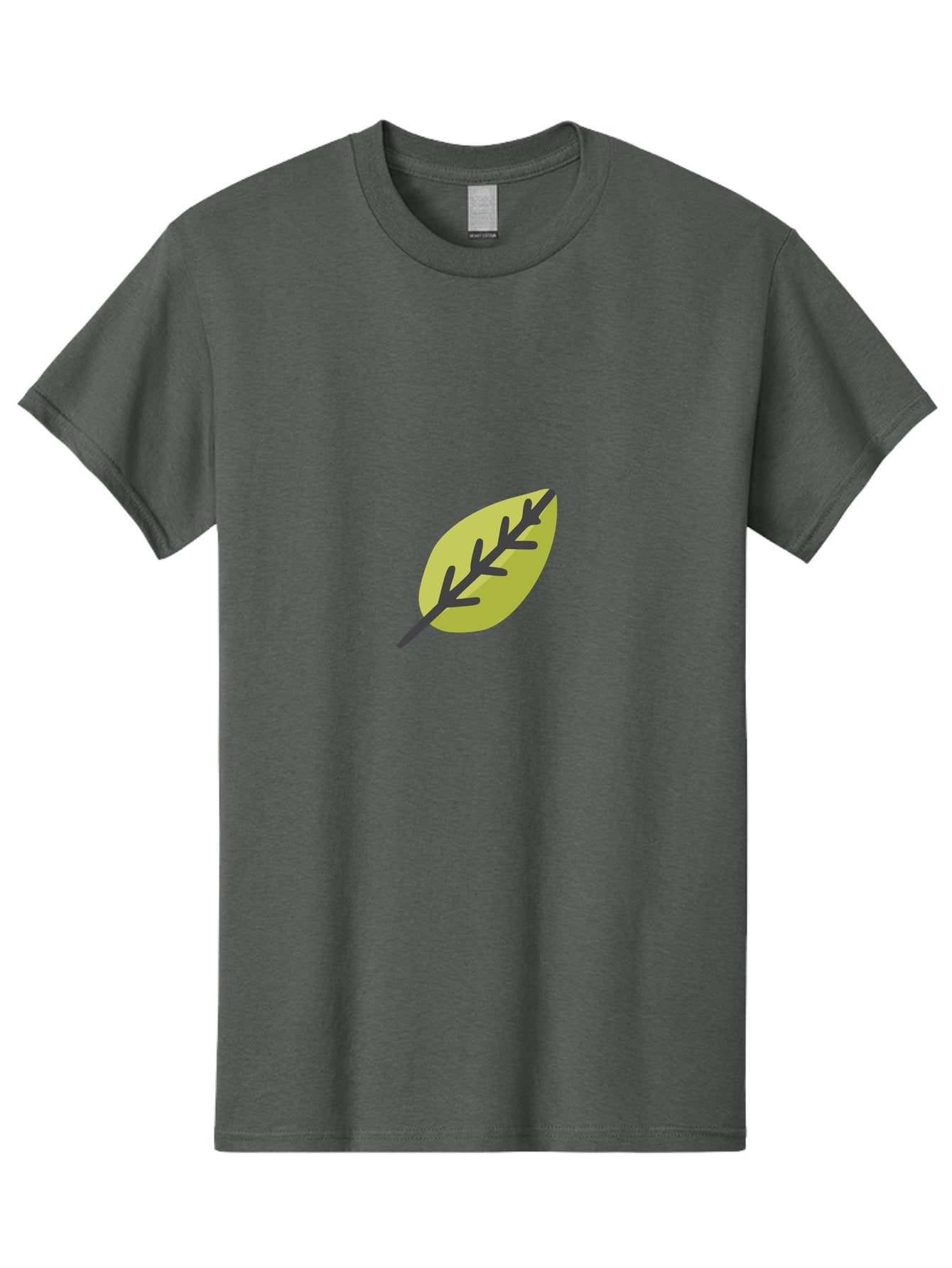 Leaf-2 Men'S Graphic Tee, 100% Cotton, Comfortable Casual Summer Wear, Machine Washable, Simple Leaf Design, Minimalist Art, Stylized Foliage, Yellow Leaf, Dark Veins, Modern Illustration, Nature-Inspired Graphics Aad710 8