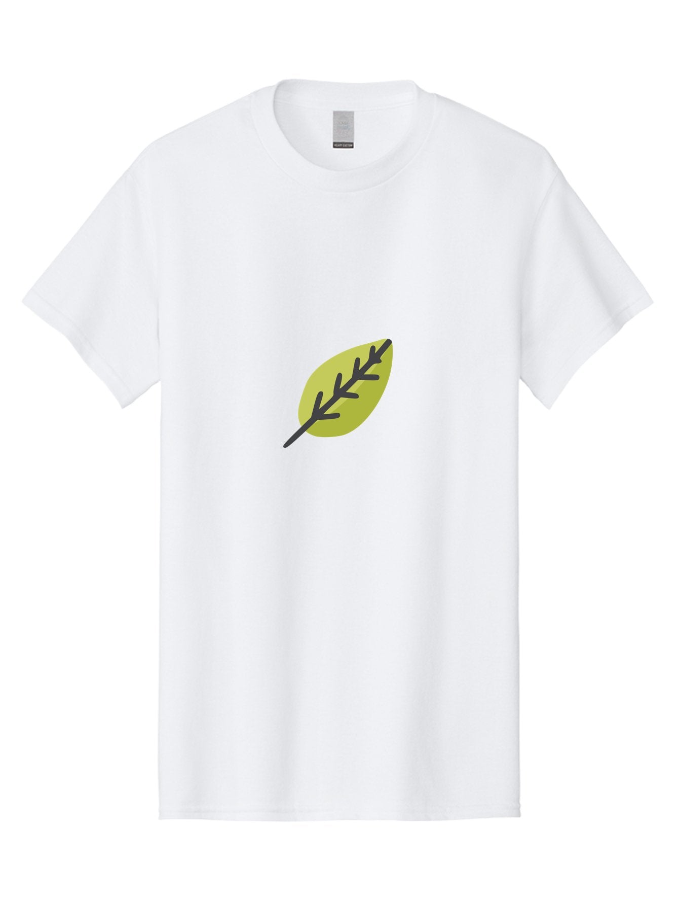 Leaf-2 Men'S Graphic Tee, 100% Cotton, Comfortable Casual Summer Wear, Machine Washable, Simple Leaf Design, Minimalist Art, Stylized Foliage, Yellow Leaf, Dark Veins, Modern Illustration, Nature-Inspired Graphics Aad710 11