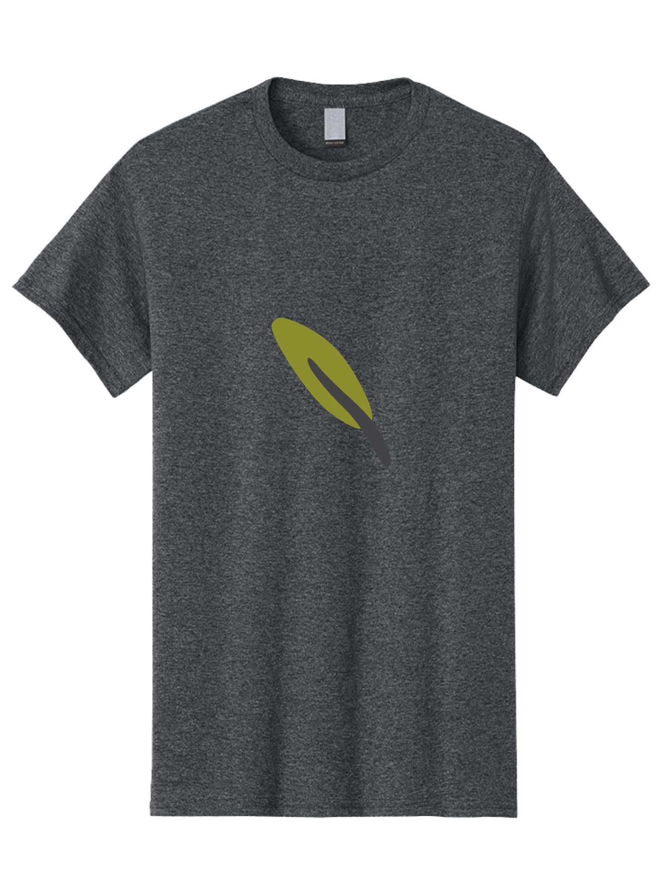 Leaf-3 Men'S Graphic Tee, 100% Cotton, Comfortable Casual Summer Wear, Machine Washable, Leaf Icon, Simple Design, Minimalist Art, Botanical Symbol, Graphic Illustration, Earthy Tones, Digital Art, Foliage Representation Aad711