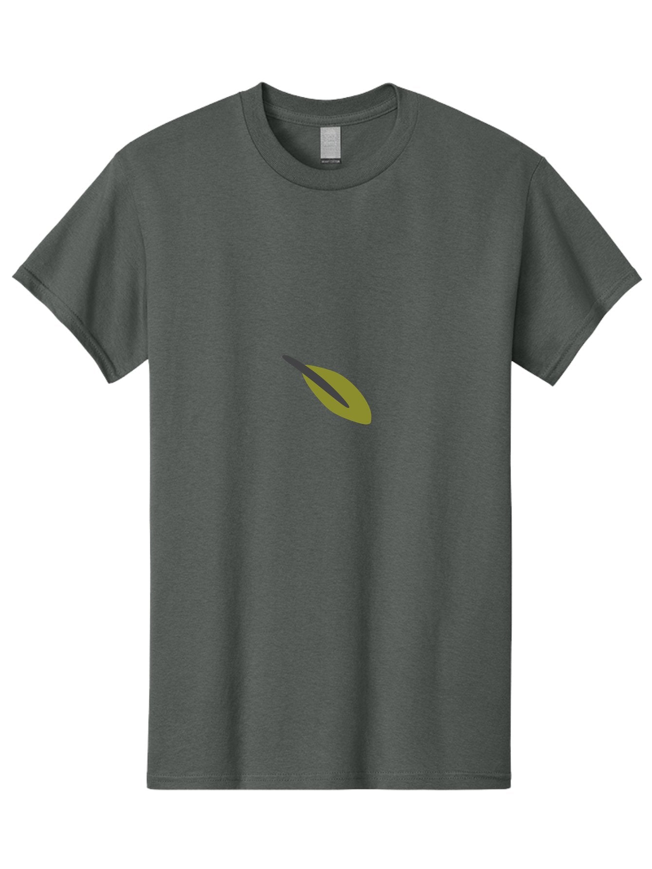 Leaf-Icon Men'S Graphic Tee, 100% Cotton, Comfortable Casual Summer Wear, Machine Washable, Simple Leaf Design, Autumn Leaf, Brown And Black Colors, Minimalist Illustration, Leaf Icon, Simple Graphic Design Aad713 11