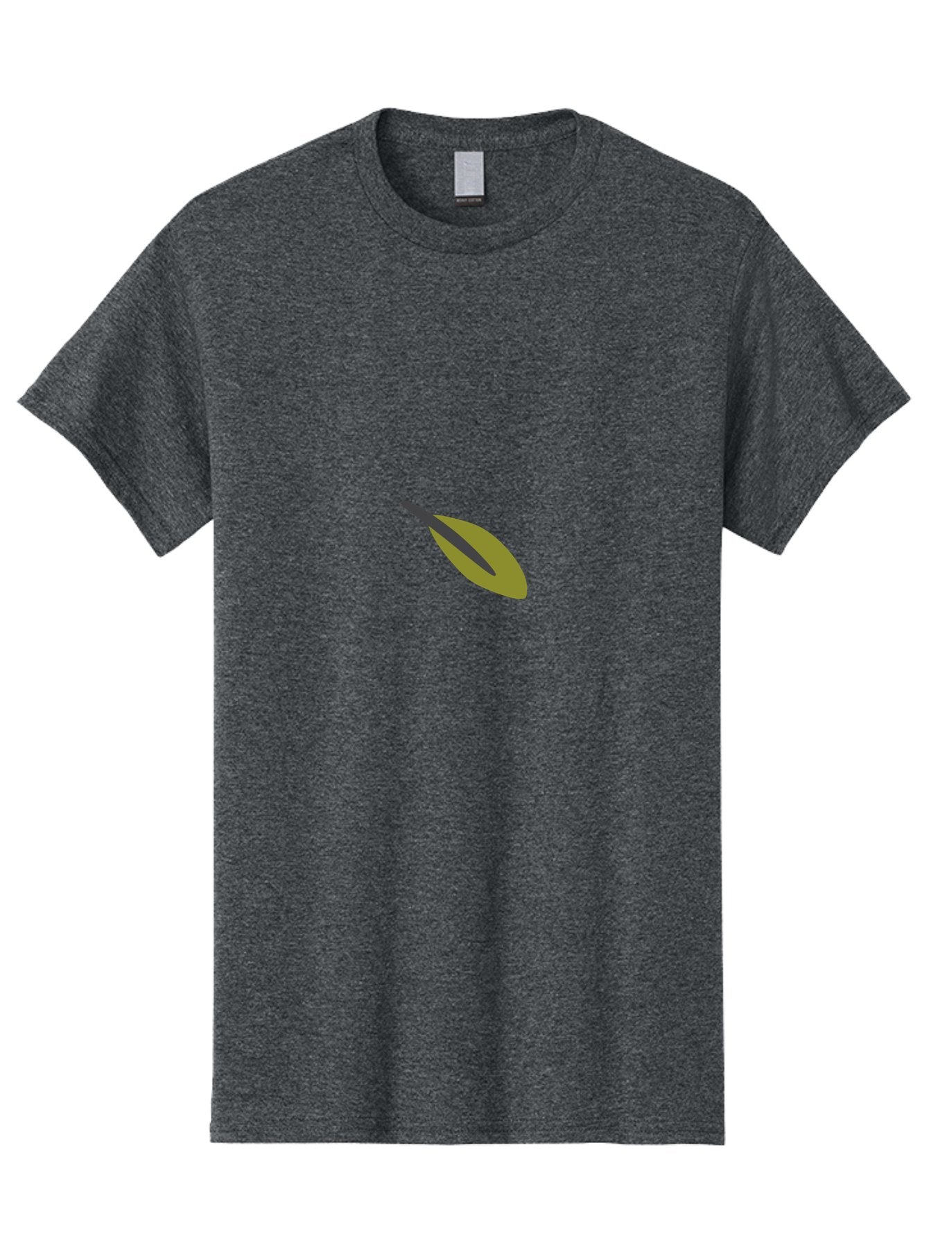 Leaf-Icon Men'S Graphic Tee, 100% Cotton, Comfortable Casual Summer Wear, Machine Washable, Simple Leaf Design, Autumn Leaf, Brown And Black Colors, Minimalist Illustration, Leaf Icon, Simple Graphic Design Aad713 5