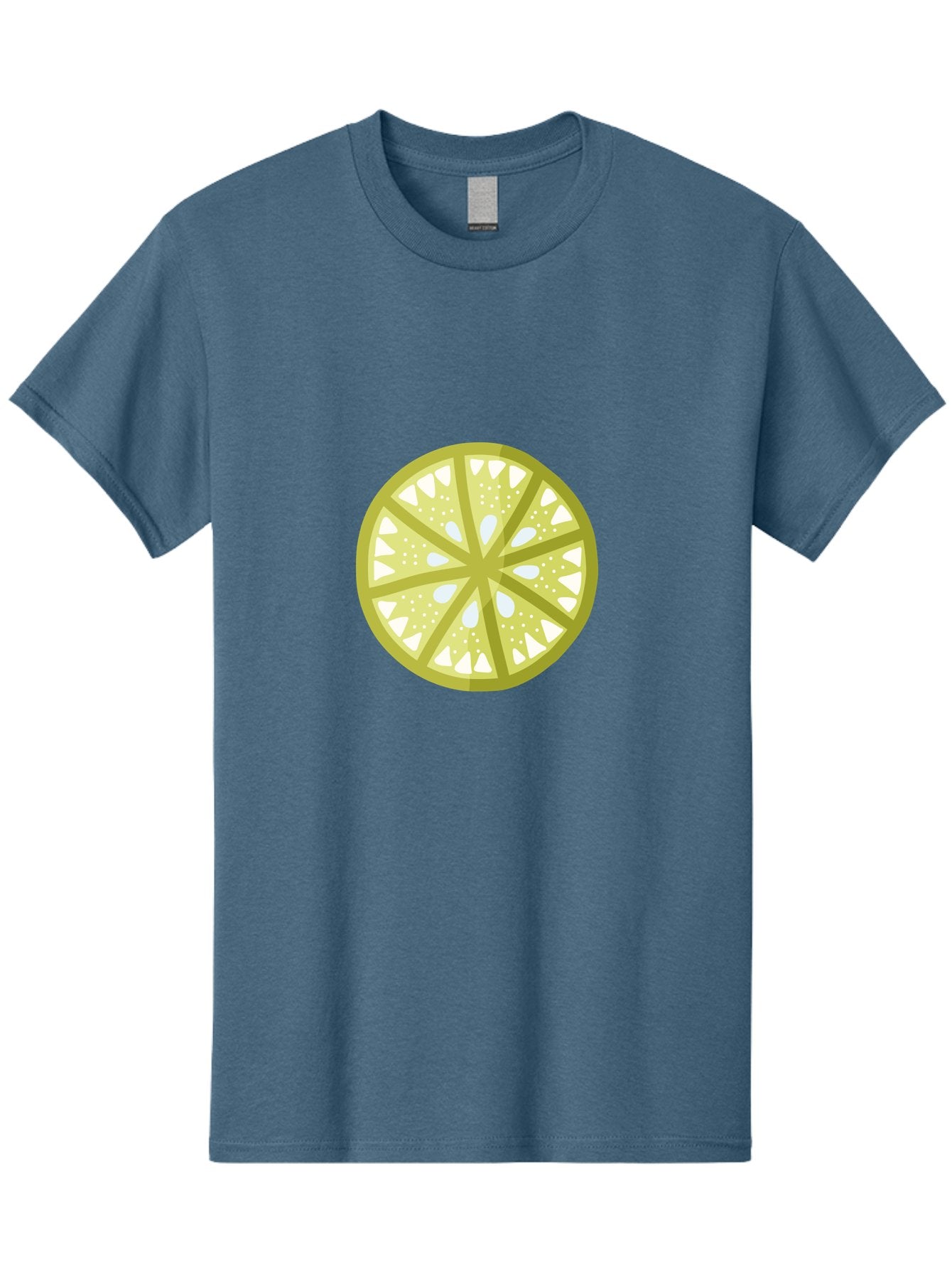 Lemon-Slice Men'S Graphic Tee, 100% Cotton, Comfortable Casual Summer Wear, Machine Washable, Lemon Slice, Citrus Fruit, Juicy Pulp, Yellow Lemon, Segmented Citrus, Vibrant Citrus, Fresh Lemon Slice, Lemon Wedge Aad715 13