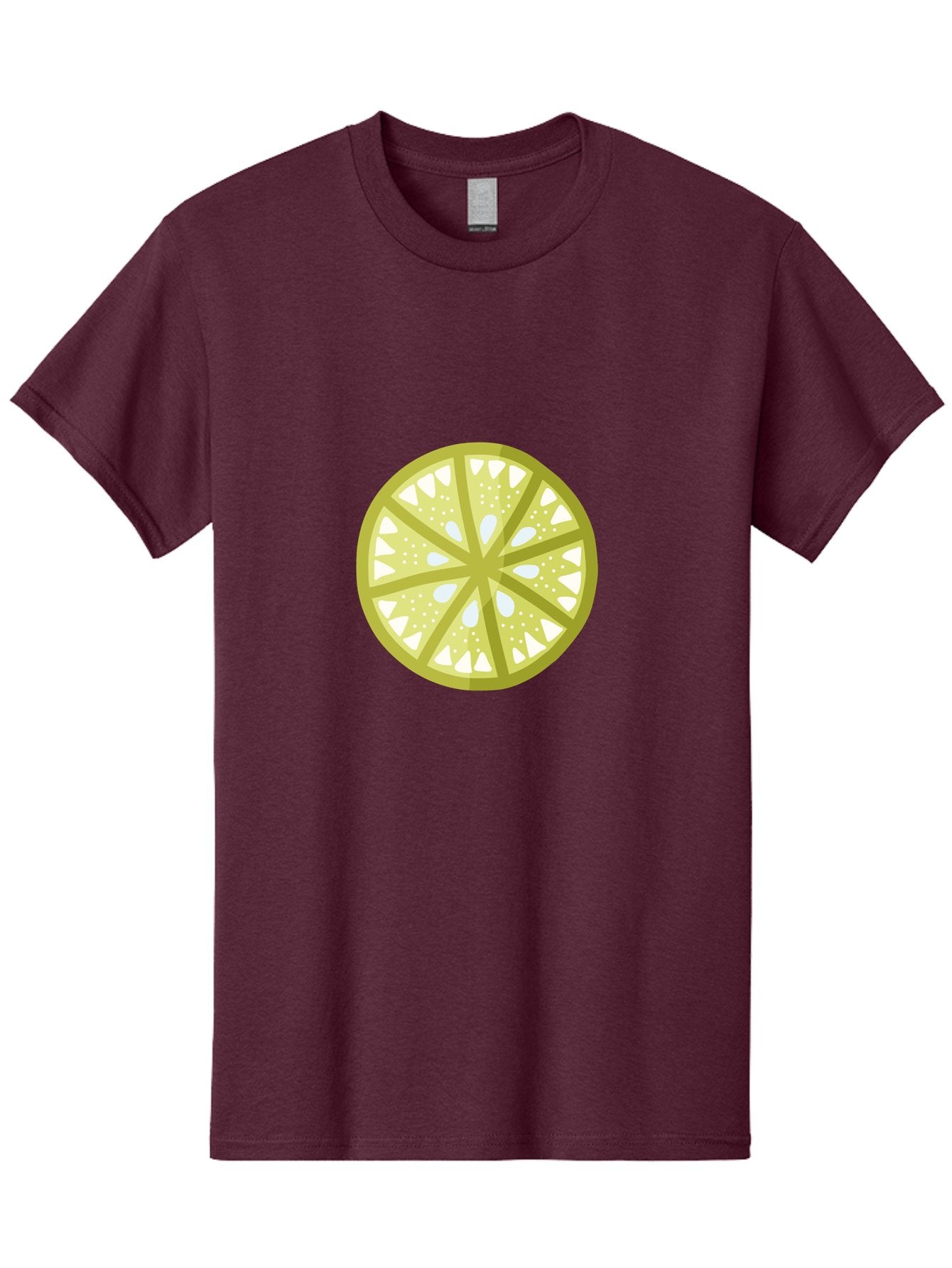 Lemon-Slice Men'S Graphic Tee, 100% Cotton, Comfortable Casual Summer Wear, Machine Washable, Lemon Slice, Citrus Fruit, Juicy Pulp, Yellow Lemon, Segmented Citrus, Vibrant Citrus, Fresh Lemon Slice, Lemon Wedge Aad715 6