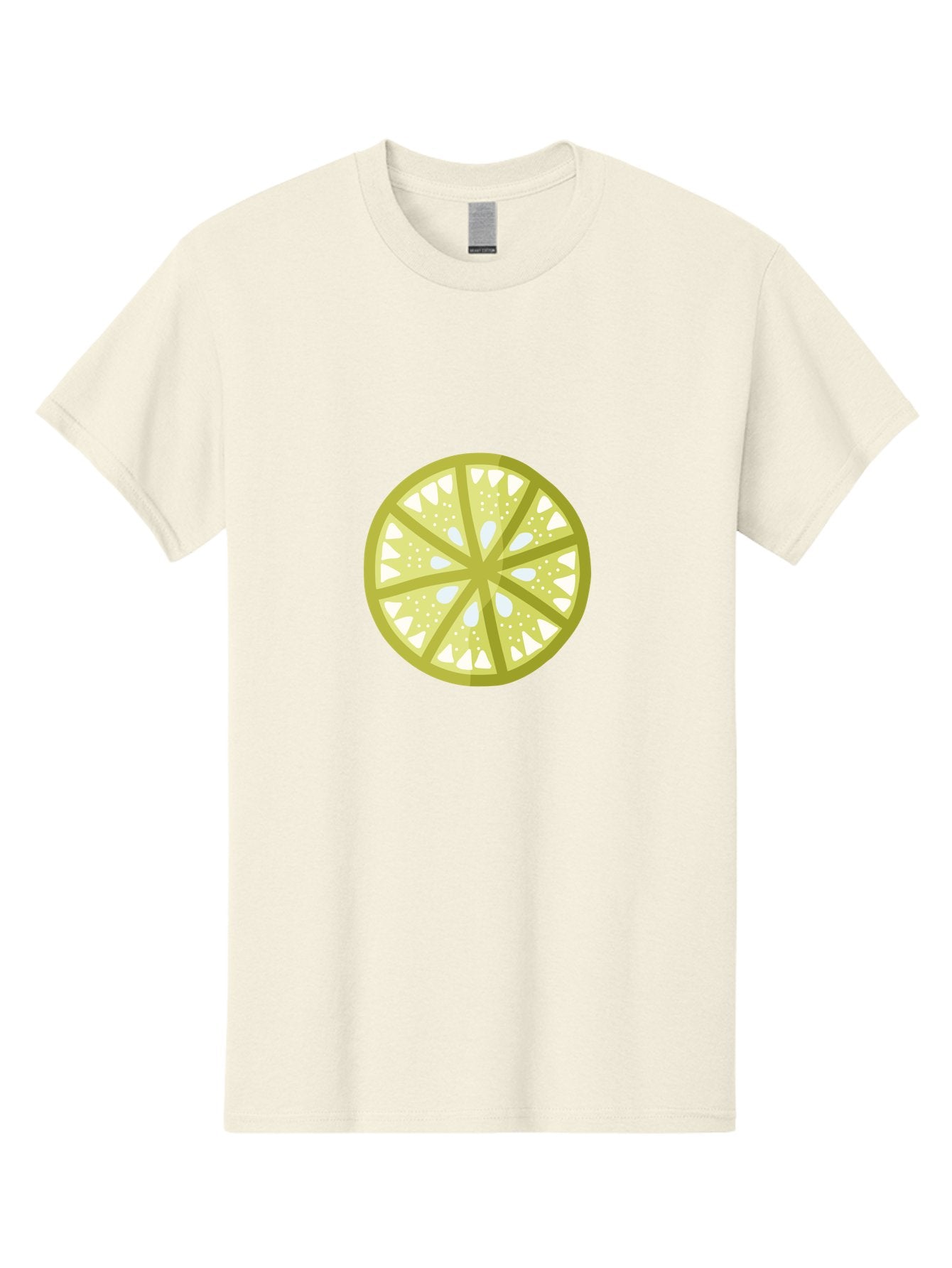 Lemon-Slice Men'S Graphic Tee, 100% Cotton, Comfortable Casual Summer Wear, Machine Washable, Lemon Slice, Citrus Fruit, Juicy Pulp, Yellow Lemon, Segmented Citrus, Vibrant Citrus, Fresh Lemon Slice, Lemon Wedge Aad715