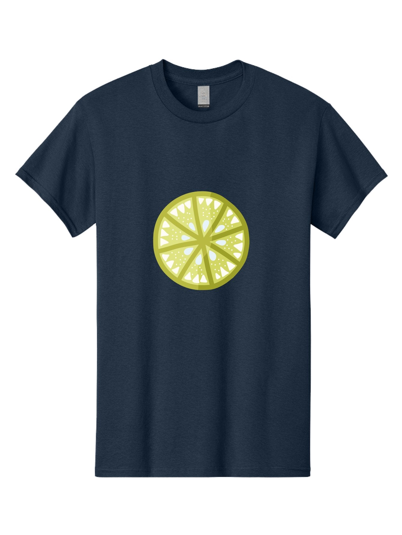 Lemon-Slice Men'S Graphic Tee, 100% Cotton, Comfortable Casual Summer Wear, Machine Washable, Lemon Slice, Citrus Fruit, Juicy Pulp, Yellow Lemon, Segmented Citrus, Vibrant Citrus, Fresh Lemon Slice, Lemon Wedge Aad715 14