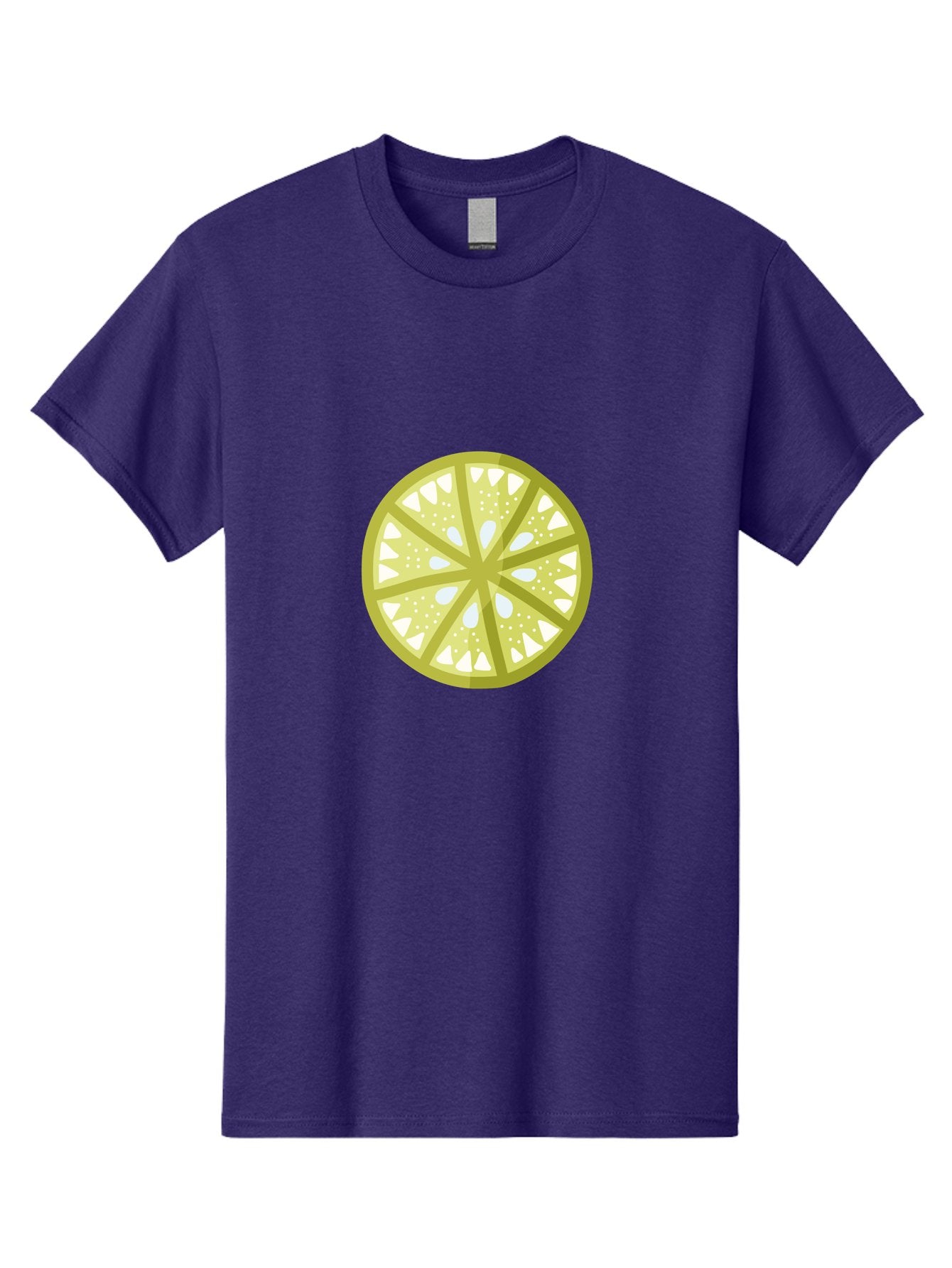Lemon-Slice Men'S Graphic Tee, 100% Cotton, Comfortable Casual Summer Wear, Machine Washable, Lemon Slice, Citrus Fruit, Juicy Pulp, Yellow Lemon, Segmented Citrus, Vibrant Citrus, Fresh Lemon Slice, Lemon Wedge Aad715 5