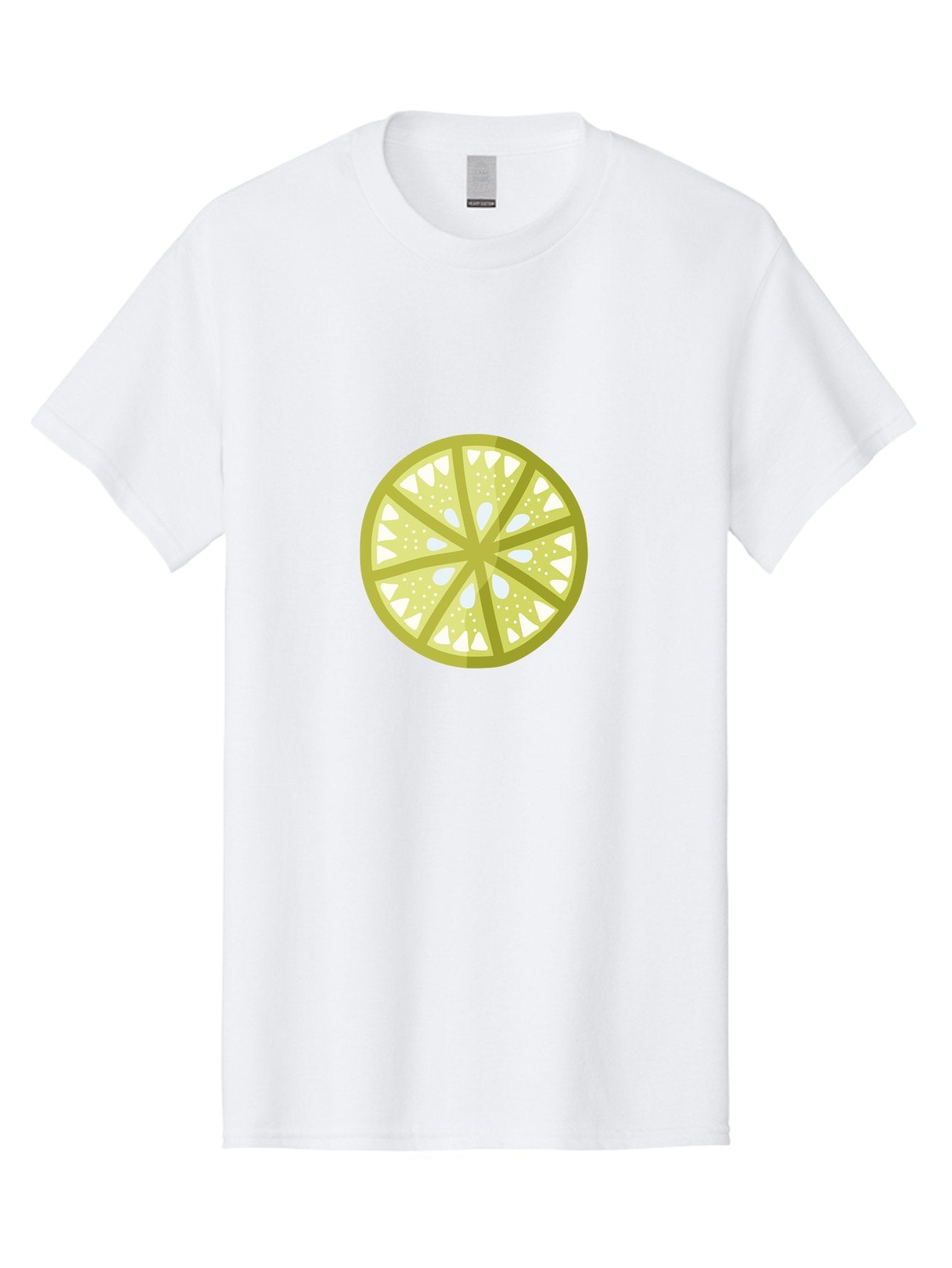 Lemon-Slice Men'S Graphic Tee, 100% Cotton, Comfortable Casual Summer Wear, Machine Washable, Lemon Slice, Citrus Fruit, Juicy Pulp, Yellow Lemon, Segmented Citrus, Vibrant Citrus, Fresh Lemon Slice, Lemon Wedge Aad715 3