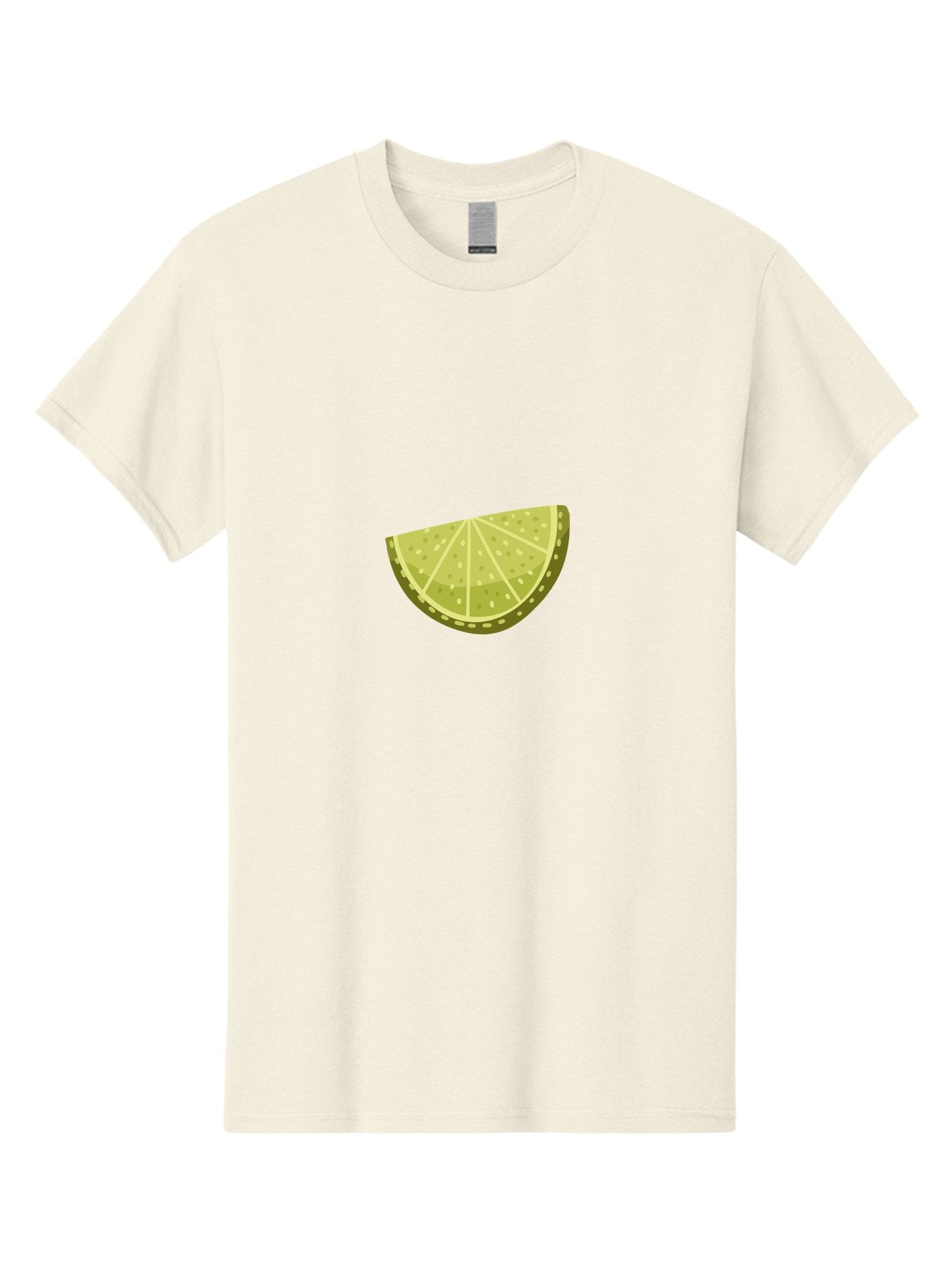 Lime-Wedge Men'S Graphic Tee, 100% Cotton, Comfortable Casual Summer Wear, Machine Washable, Lime Slice, Citrus Fruit, Green Citrus, Cocktail Garnish, Refreshing Drink, Citrus Wedge, Lime Juice, Summer Vibes, Healthy Snack Aad716 5