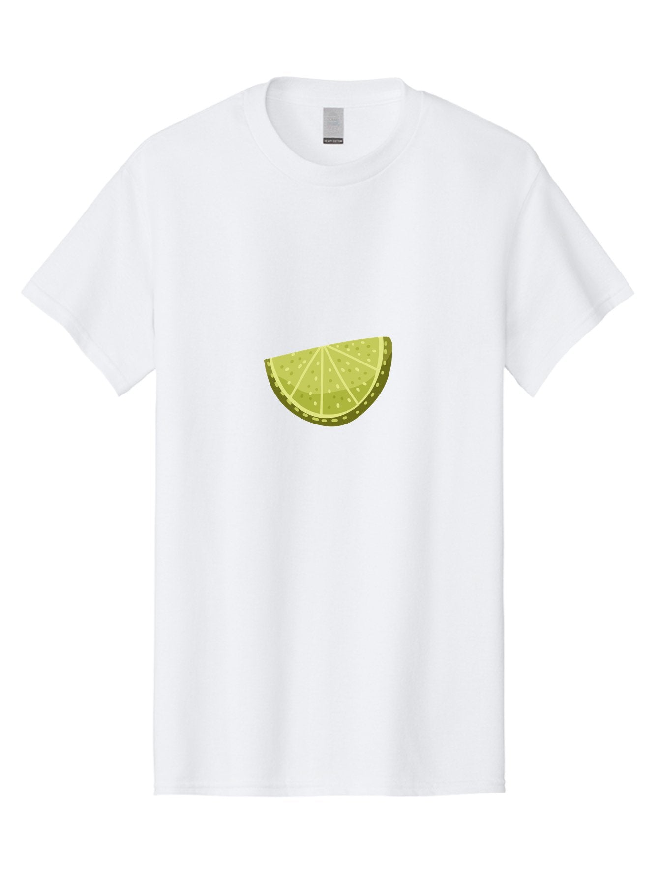 Lime-Wedge Men'S Graphic Tee, 100% Cotton, Comfortable Casual Summer Wear, Machine Washable, Lime Slice, Citrus Fruit, Green Citrus, Cocktail Garnish, Refreshing Drink, Citrus Wedge, Lime Juice, Summer Vibes, Healthy Snack Aad716 13