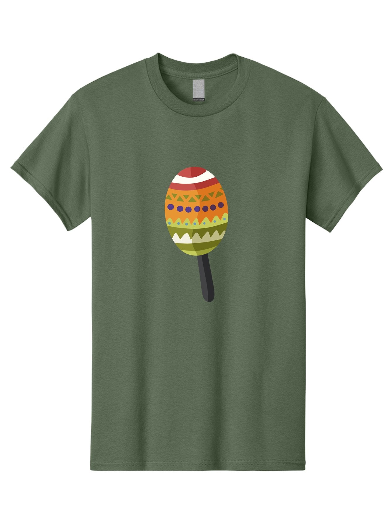 Maraca Men'S Graphic Tee, 100% Cotton, Comfortable Casual Summer Wear, Machine Washable, Maraca, Music, Instrument, Latin American, Rhythm, Cultural Heritage, Traditional, Festive Atmosphere, Patterned Design, Colorful Aad718 7