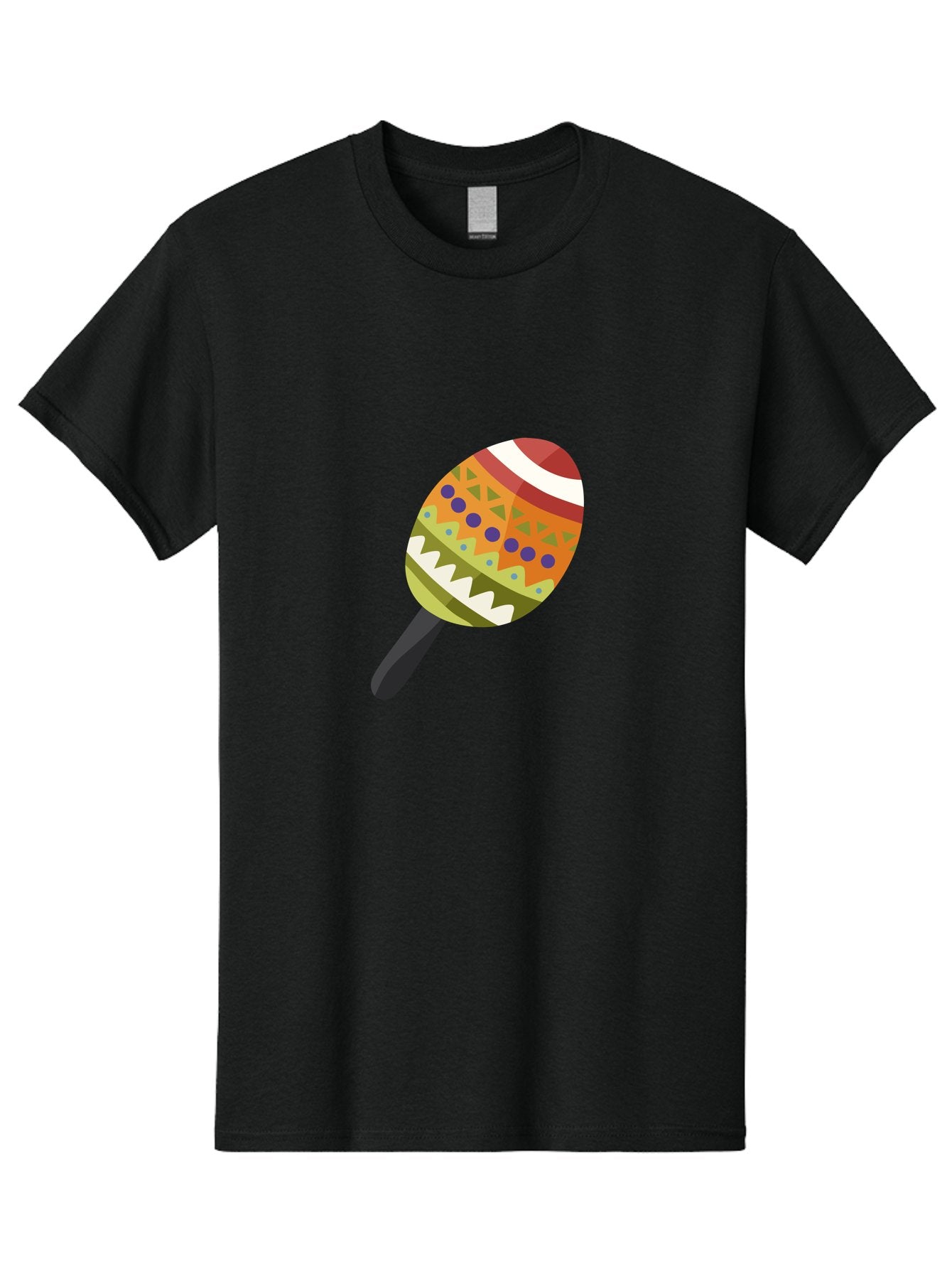 Maracas Men'S Graphic Tee, 100% Cotton, Comfortable Casual Summer Wear, Machine Washable, Colorful Maracas, Maraca Instrument, Musical Instrument, Latin American Music, Vibrant Patterns, Rhythmic Beats, Festive Atmosphere, Cultural Heritage Aad719 6