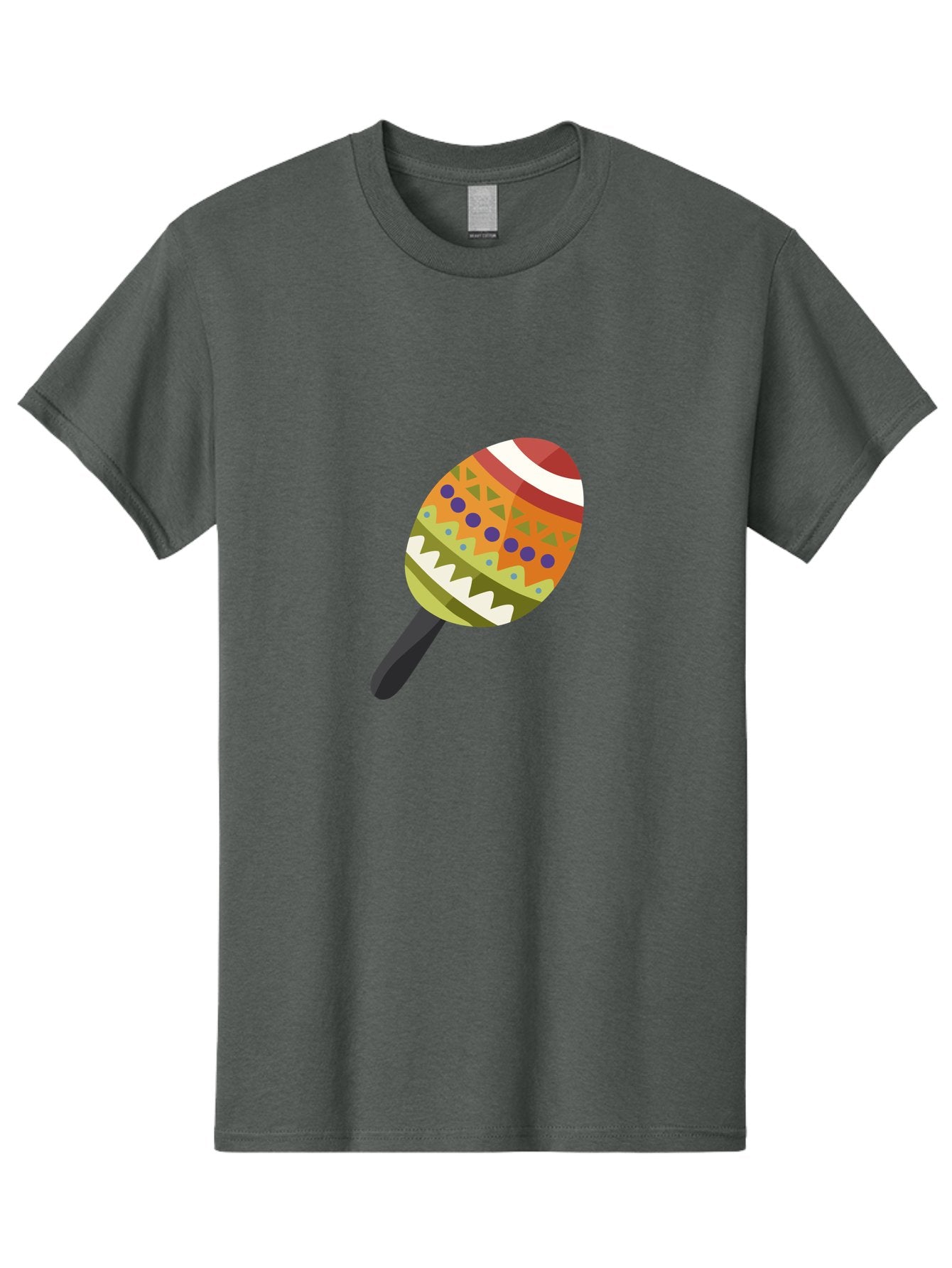 Maracas Men'S Graphic Tee, 100% Cotton, Comfortable Casual Summer Wear, Machine Washable, Colorful Maracas, Maraca Instrument, Musical Instrument, Latin American Music, Vibrant Patterns, Rhythmic Beats, Festive Atmosphere, Cultural Heritage Aad719 12