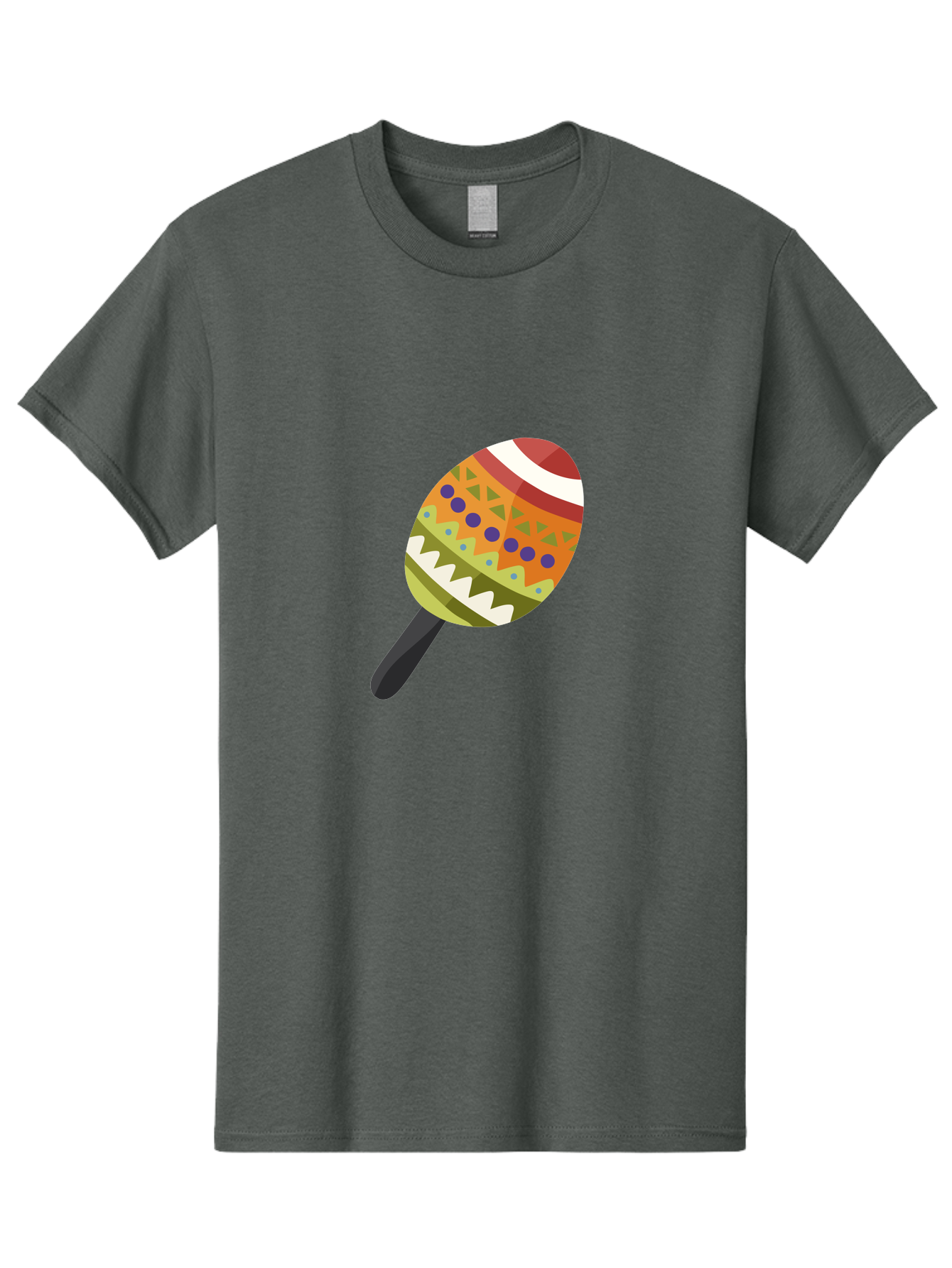Maracas Men'S Graphic Tee, 100% Cotton, Comfortable Casual Summer Wear, Machine Washable, Colorful Maracas, Maraca Instrument, Musical Instrument, Latin American Music, Vibrant Patterns, Rhythmic Beats, Festive Atmosphere, Cultural Heritage Aad719 5