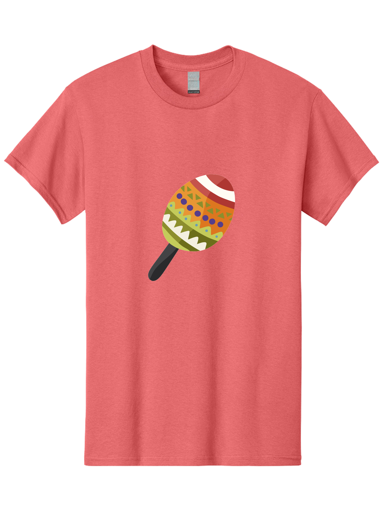 Maracas Men'S Graphic Tee, 100% Cotton, Comfortable Casual Summer Wear, Machine Washable, Colorful Maracas, Maraca Instrument, Musical Instrument, Latin American Music, Vibrant Patterns, Rhythmic Beats, Festive Atmosphere, Cultural Heritage Aad719 19