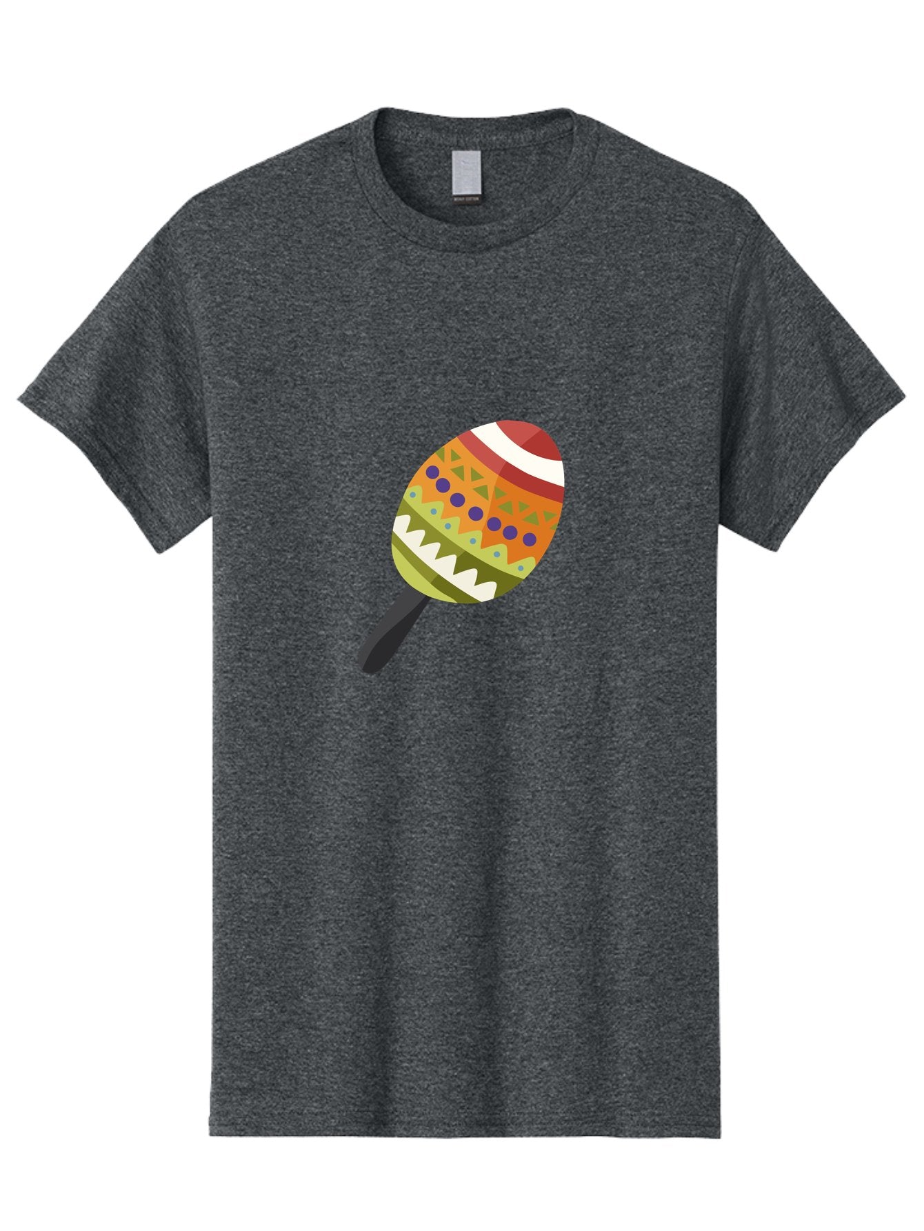 Maracas Men'S Graphic Tee, 100% Cotton, Comfortable Casual Summer Wear, Machine Washable, Colorful Maracas, Maraca Instrument, Musical Instrument, Latin American Music, Vibrant Patterns, Rhythmic Beats, Festive Atmosphere, Cultural Heritage Aad719 13