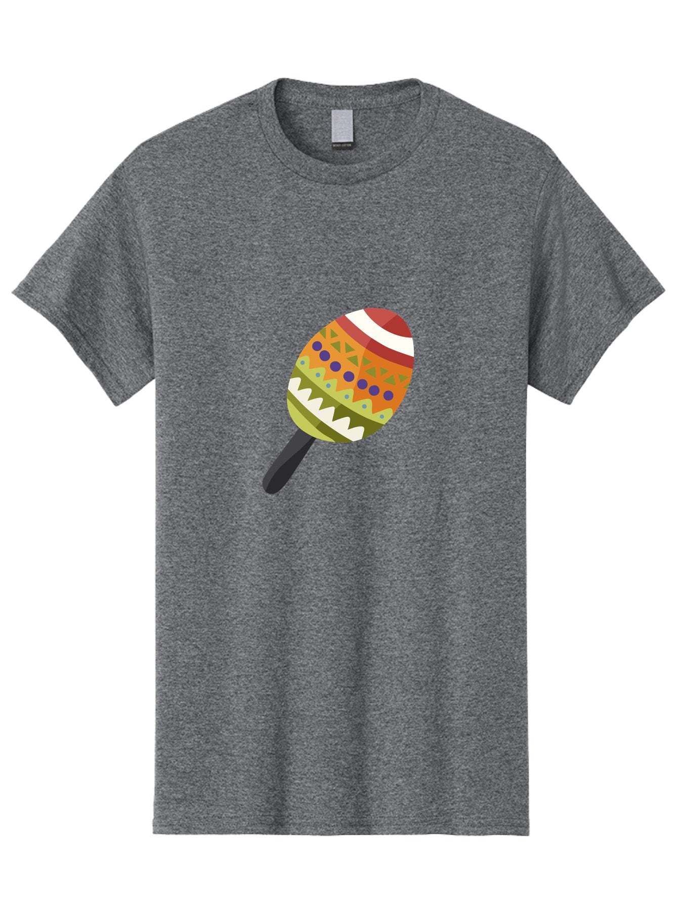 Maracas Men'S Graphic Tee, 100% Cotton, Comfortable Casual Summer Wear, Machine Washable, Colorful Maracas, Maraca Instrument, Musical Instrument, Latin American Music, Vibrant Patterns, Rhythmic Beats, Festive Atmosphere, Cultural Heritage Aad719 15