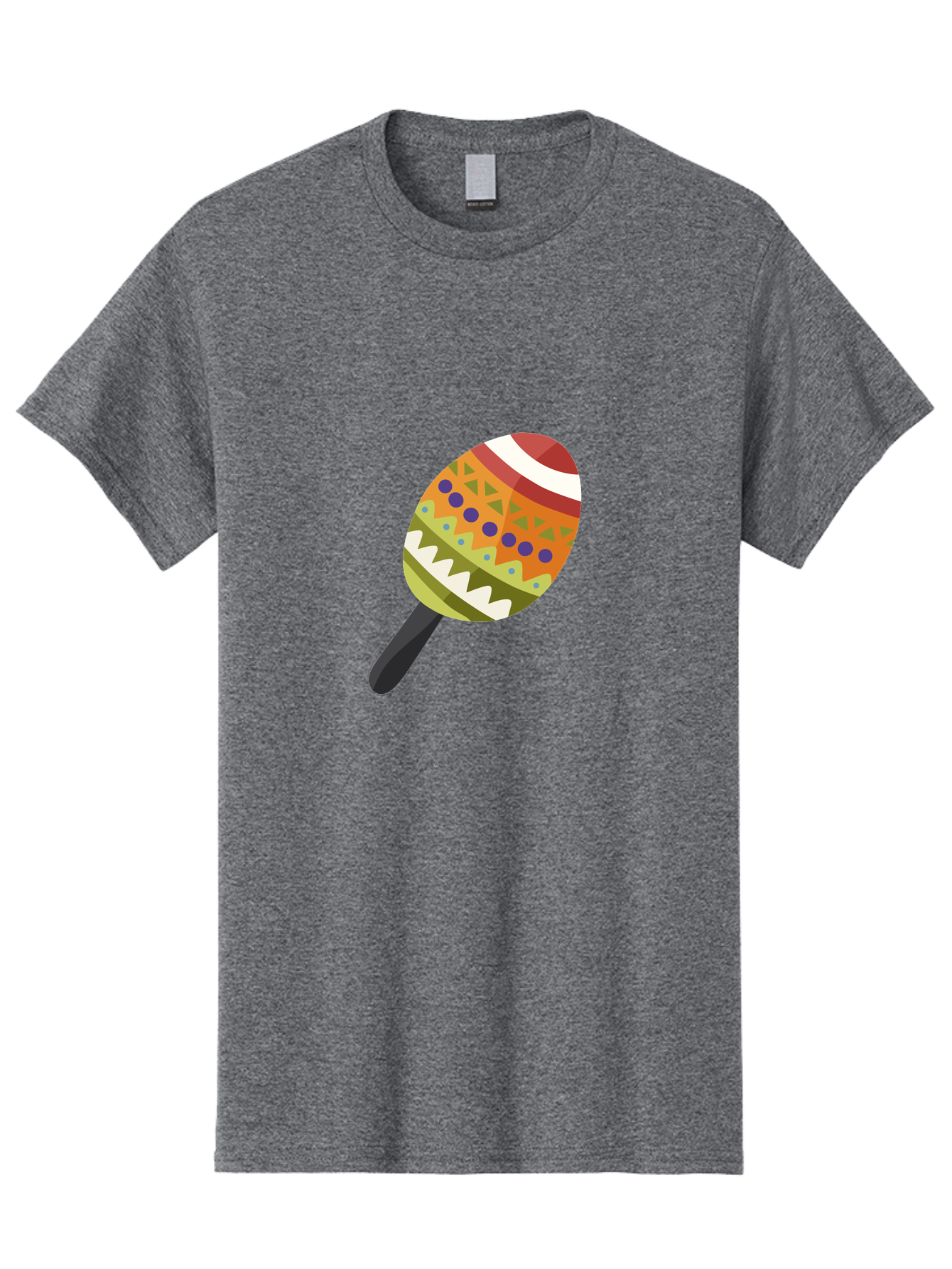 Maracas Men'S Graphic Tee, 100% Cotton, Comfortable Casual Summer Wear, Machine Washable, Colorful Maracas, Maraca Instrument, Musical Instrument, Latin American Music, Vibrant Patterns, Rhythmic Beats, Festive Atmosphere, Cultural Heritage Aad719