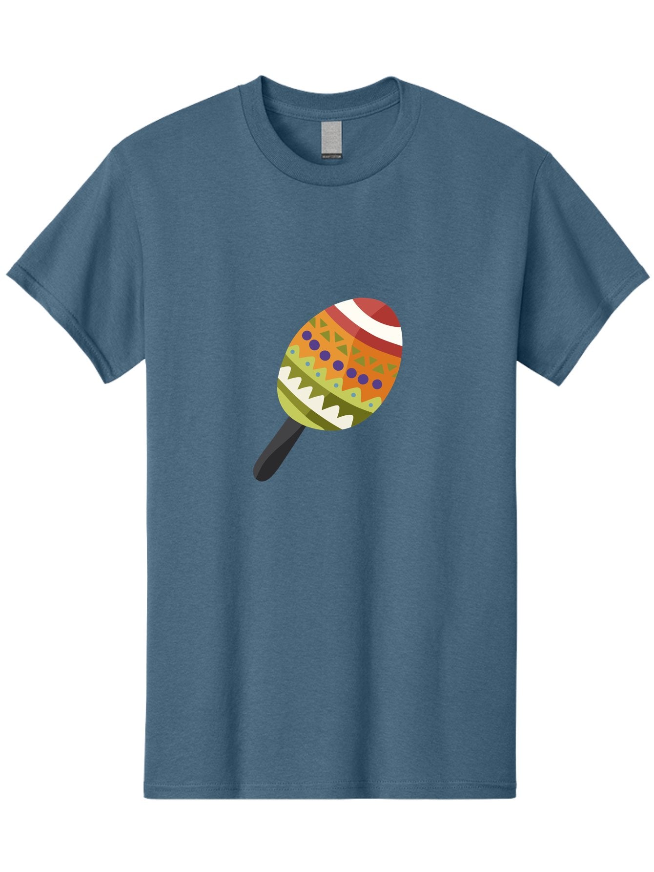 Maracas Men'S Graphic Tee, 100% Cotton, Comfortable Casual Summer Wear, Machine Washable, Colorful Maracas, Maraca Instrument, Musical Instrument, Latin American Music, Vibrant Patterns, Rhythmic Beats, Festive Atmosphere, Cultural Heritage Aad719 3