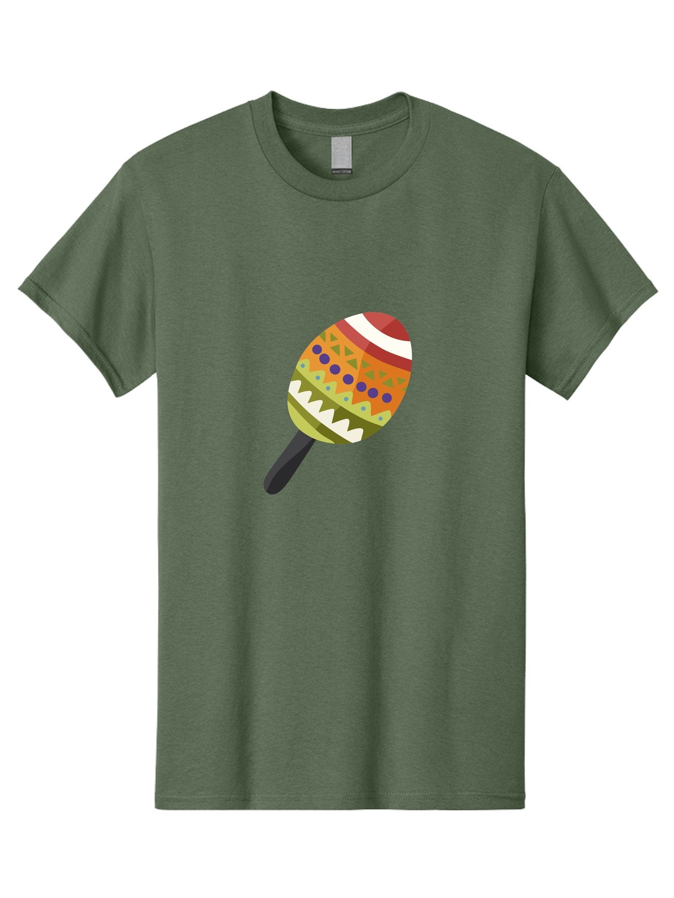 Maracas Men'S Graphic Tee, 100% Cotton, Comfortable Casual Summer Wear, Machine Washable, Colorful Maracas, Maraca Instrument, Musical Instrument, Latin American Music, Vibrant Patterns, Rhythmic Beats, Festive Atmosphere, Cultural Heritage Aad719 10