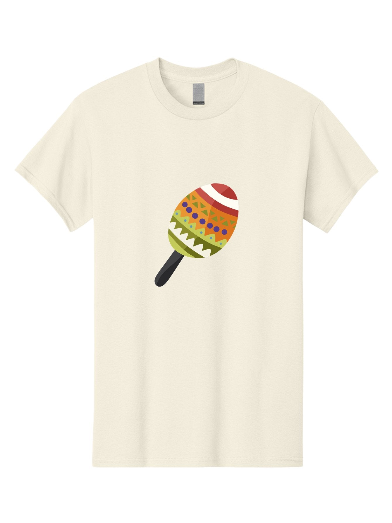 Maracas Men'S Graphic Tee, 100% Cotton, Comfortable Casual Summer Wear, Machine Washable, Colorful Maracas, Maraca Instrument, Musical Instrument, Latin American Music, Vibrant Patterns, Rhythmic Beats, Festive Atmosphere, Cultural Heritage Aad719 7