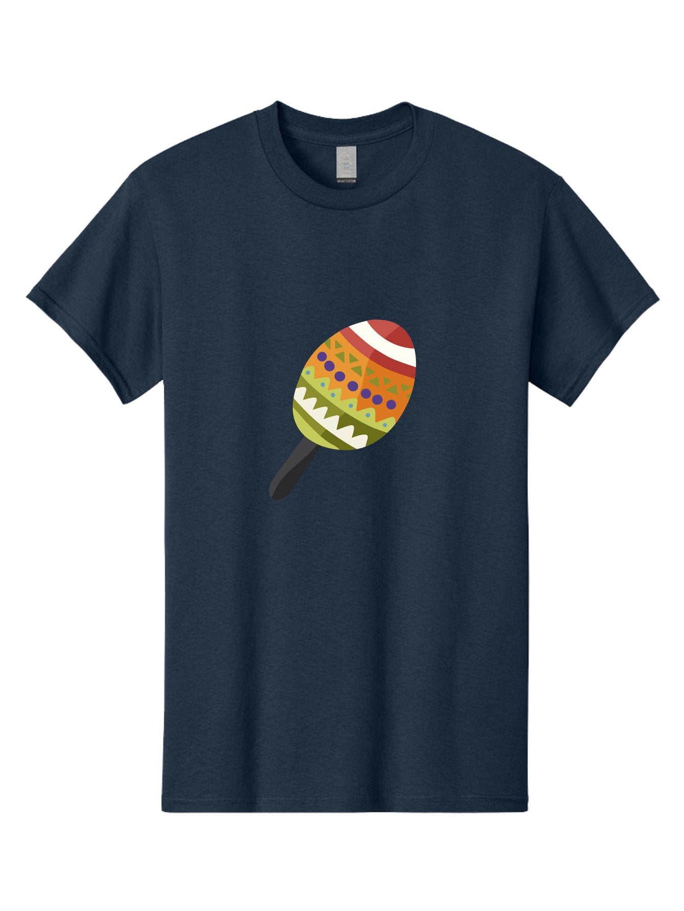 Maracas Men'S Graphic Tee, 100% Cotton, Comfortable Casual Summer Wear, Machine Washable, Colorful Maracas, Maraca Instrument, Musical Instrument, Latin American Music, Vibrant Patterns, Rhythmic Beats, Festive Atmosphere, Cultural Heritage Aad719 4