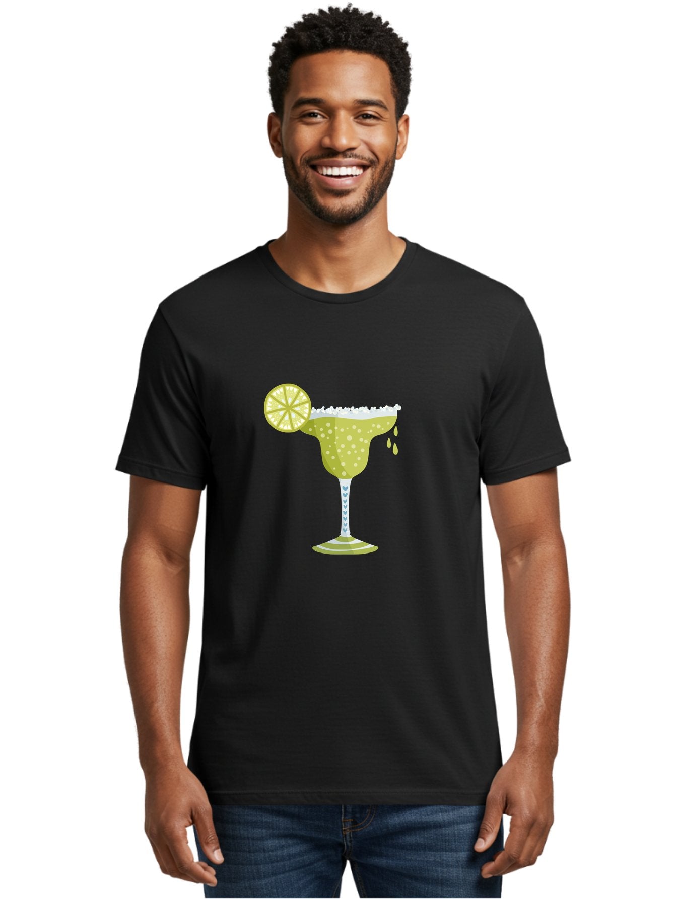 Margarita Men'S Graphic Tee, 100% Cotton, Comfortable Casual Summer Wear, Machine Washable, Classic Margarita Cocktail, Salt Rim, Lime Wheel, Refreshing Drink, Party Drink, Barware, Green Drink, Citrus Flavor Aad720 27