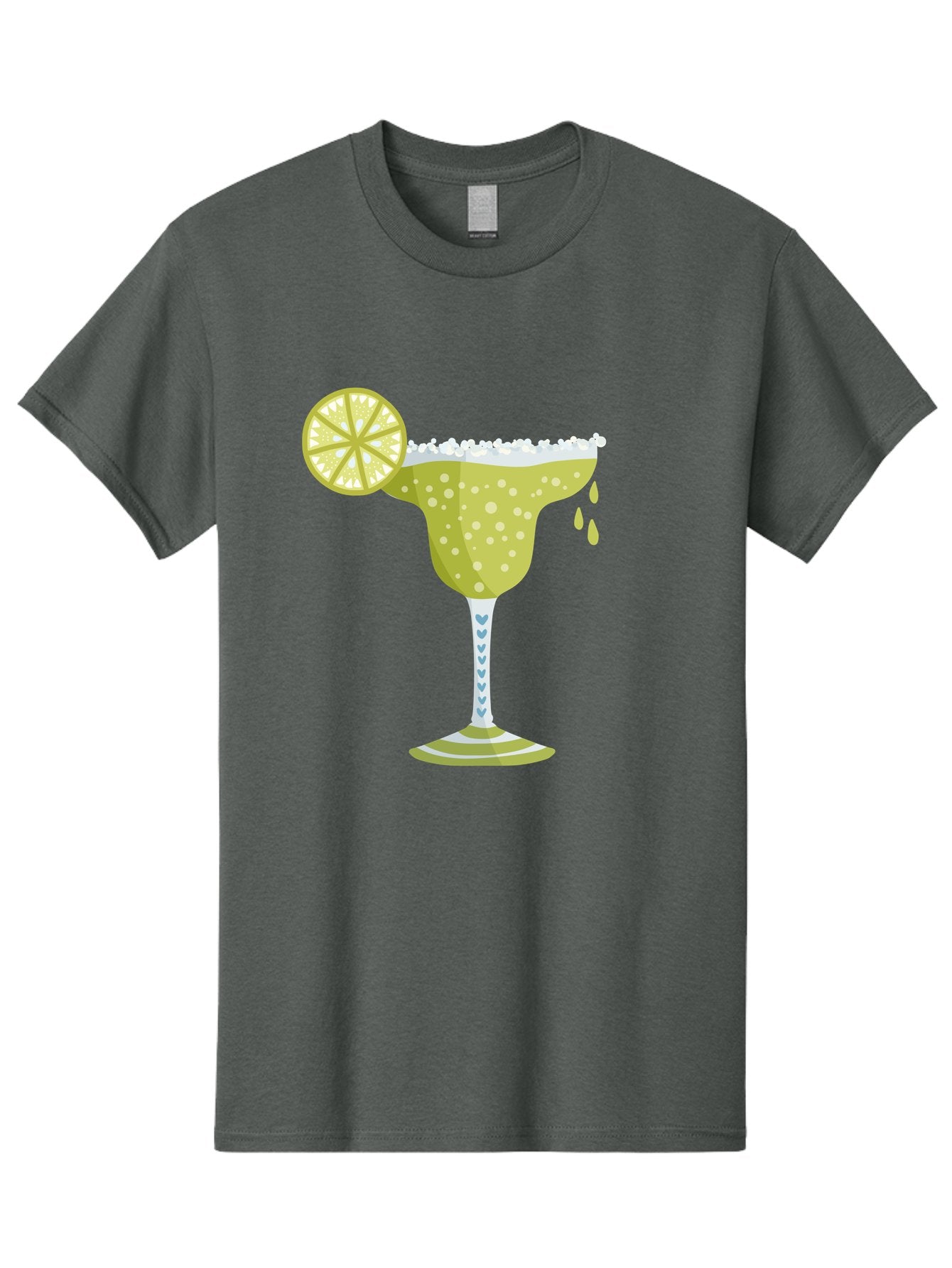 Margarita Men'S Graphic Tee, 100% Cotton, Comfortable Casual Summer Wear, Machine Washable, Classic Margarita Cocktail, Salt Rim, Lime Wheel, Refreshing Drink, Party Drink, Barware, Green Drink, Citrus Flavor Aad720 4