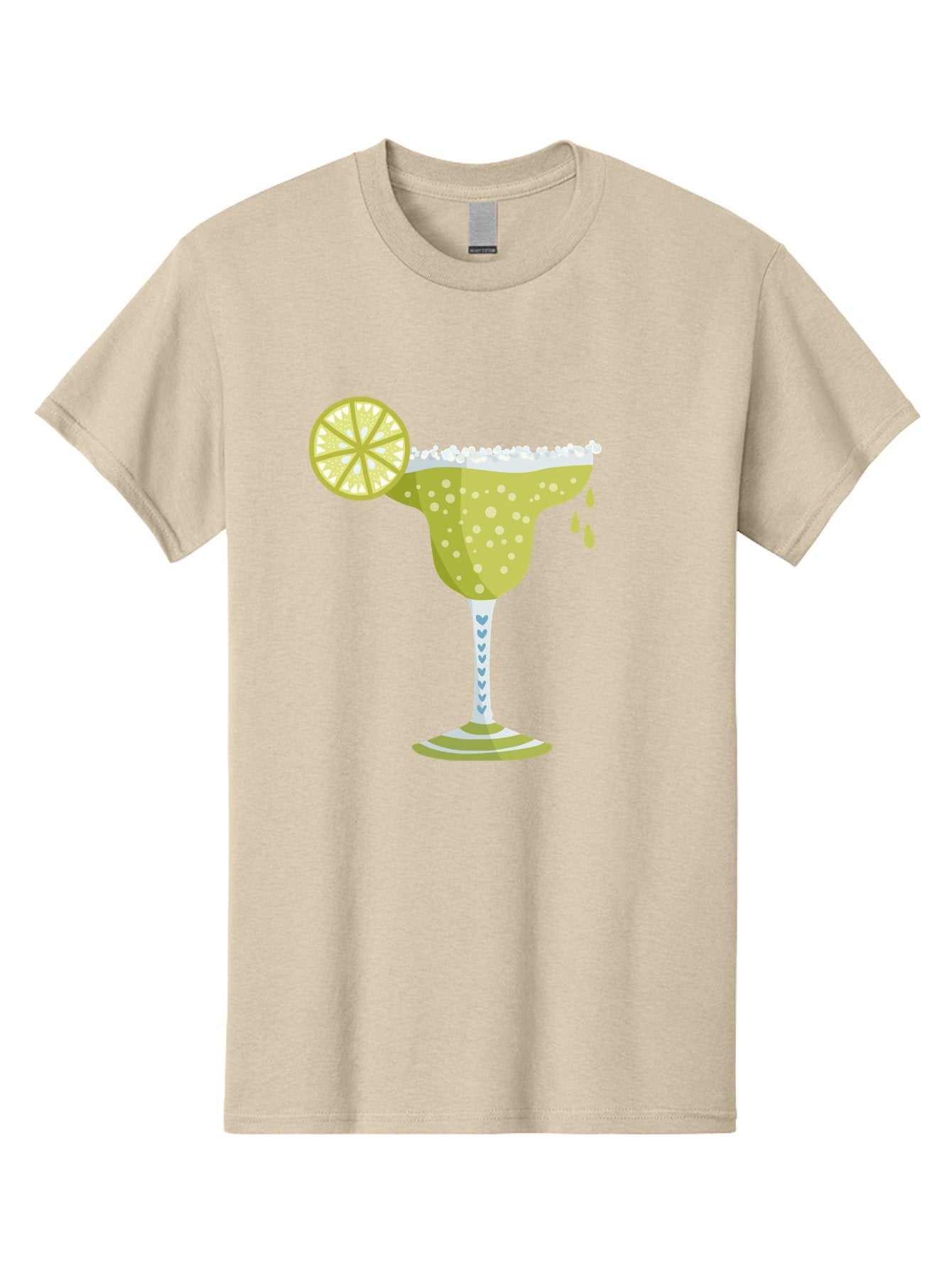 Margarita Men'S Graphic Tee, 100% Cotton, Comfortable Casual Summer Wear, Machine Washable, Classic Margarita Cocktail, Salt Rim, Lime Wheel, Refreshing Drink, Party Drink, Barware, Green Drink, Citrus Flavor Aad720