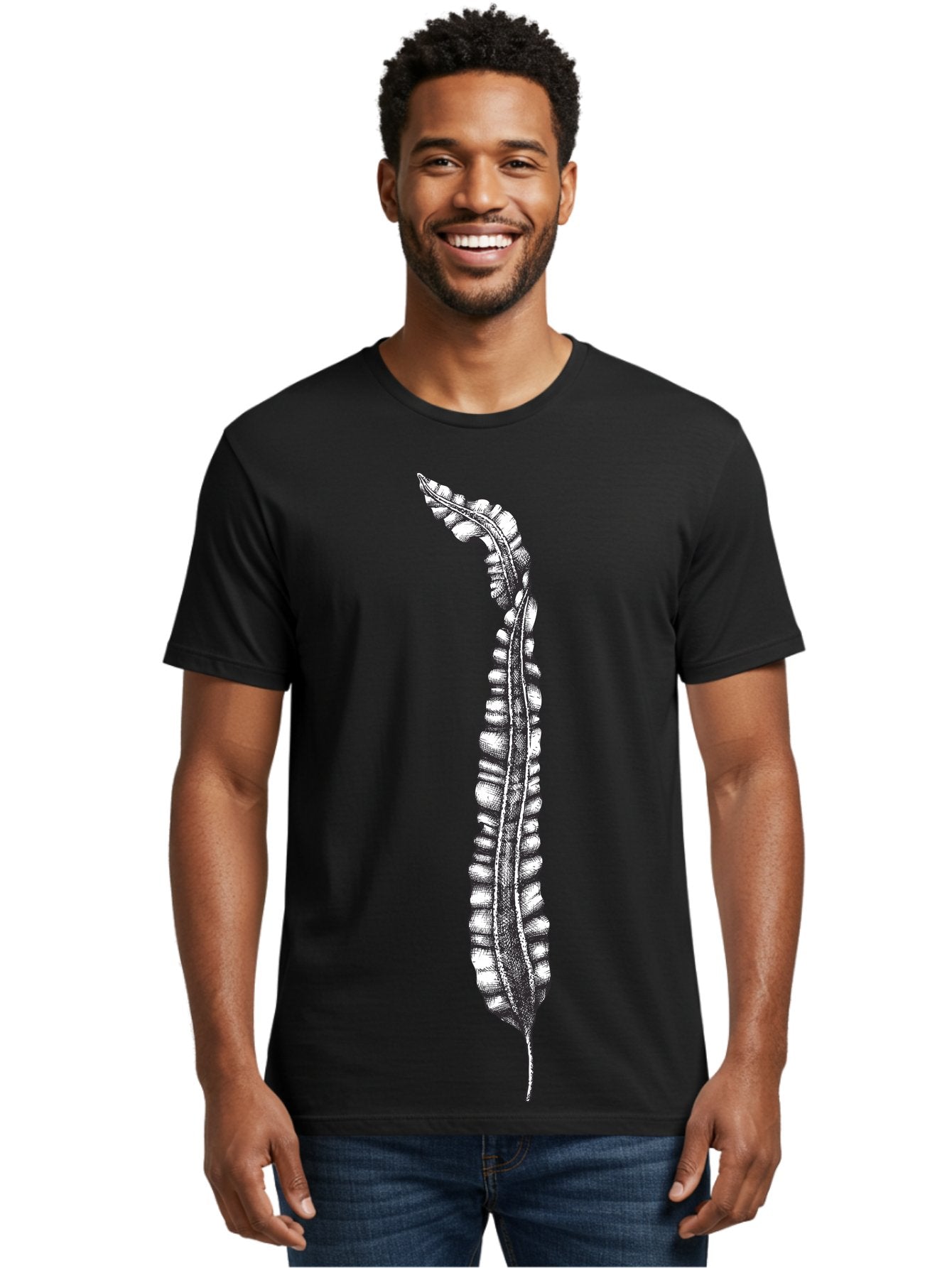 Paleodictyon Men'S Graphic Tee, 100% Cotton, Comfortable Casual Summer Wear, Machine Washable, Black And White Centipede, Detailed Illustration, Many Legs, Invertebrate Animal, Creepy Crawlers, Entomology Art, Detailed Drawing Aad727 23