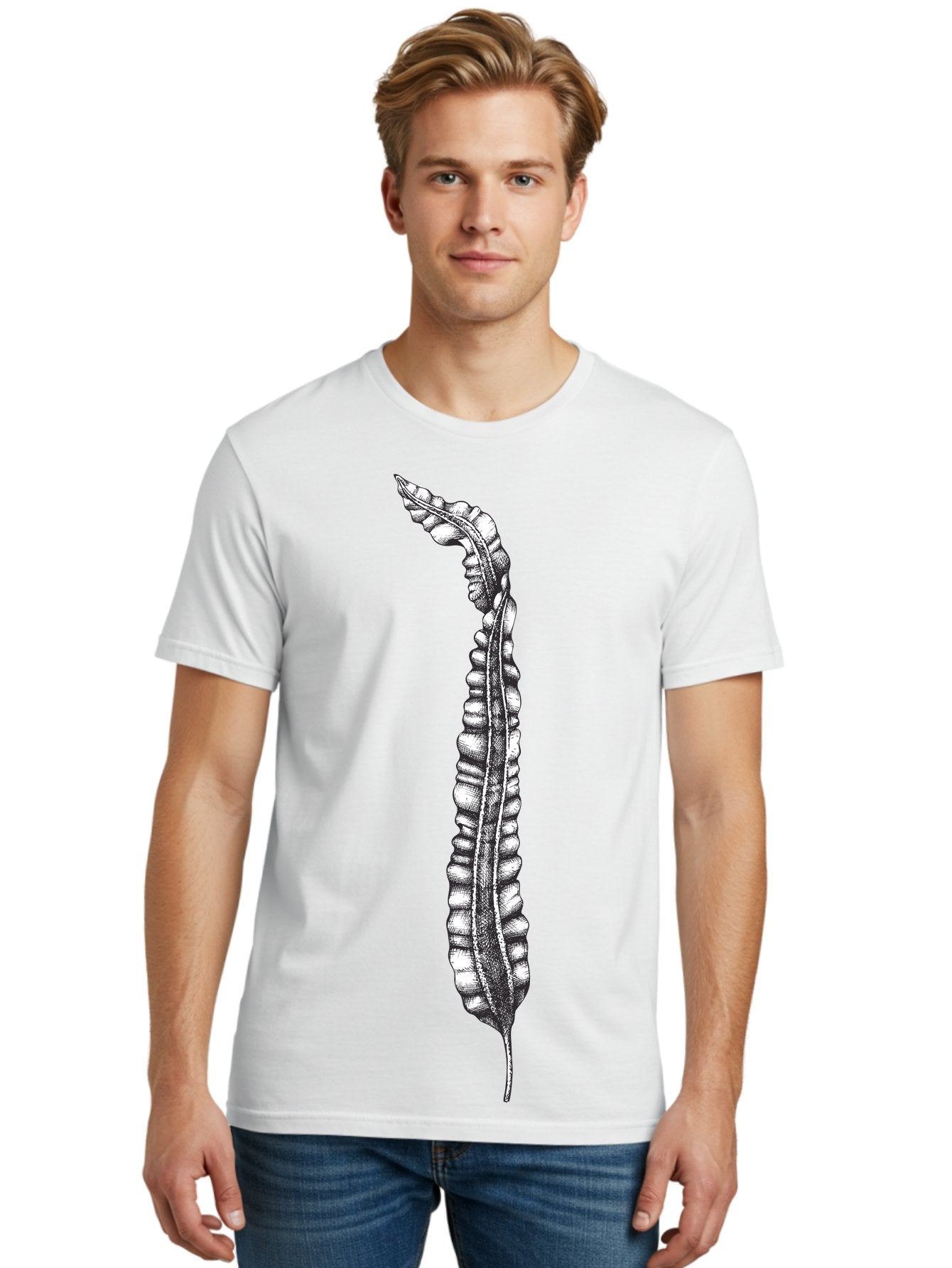 Paleodictyon Men'S Graphic Tee, 100% Cotton, Comfortable Casual Summer Wear, Machine Washable, Black And White Centipede, Detailed Illustration, Many Legs, Invertebrate Animal, Creepy Crawlers, Entomology Art, Detailed Drawing Aad727 21