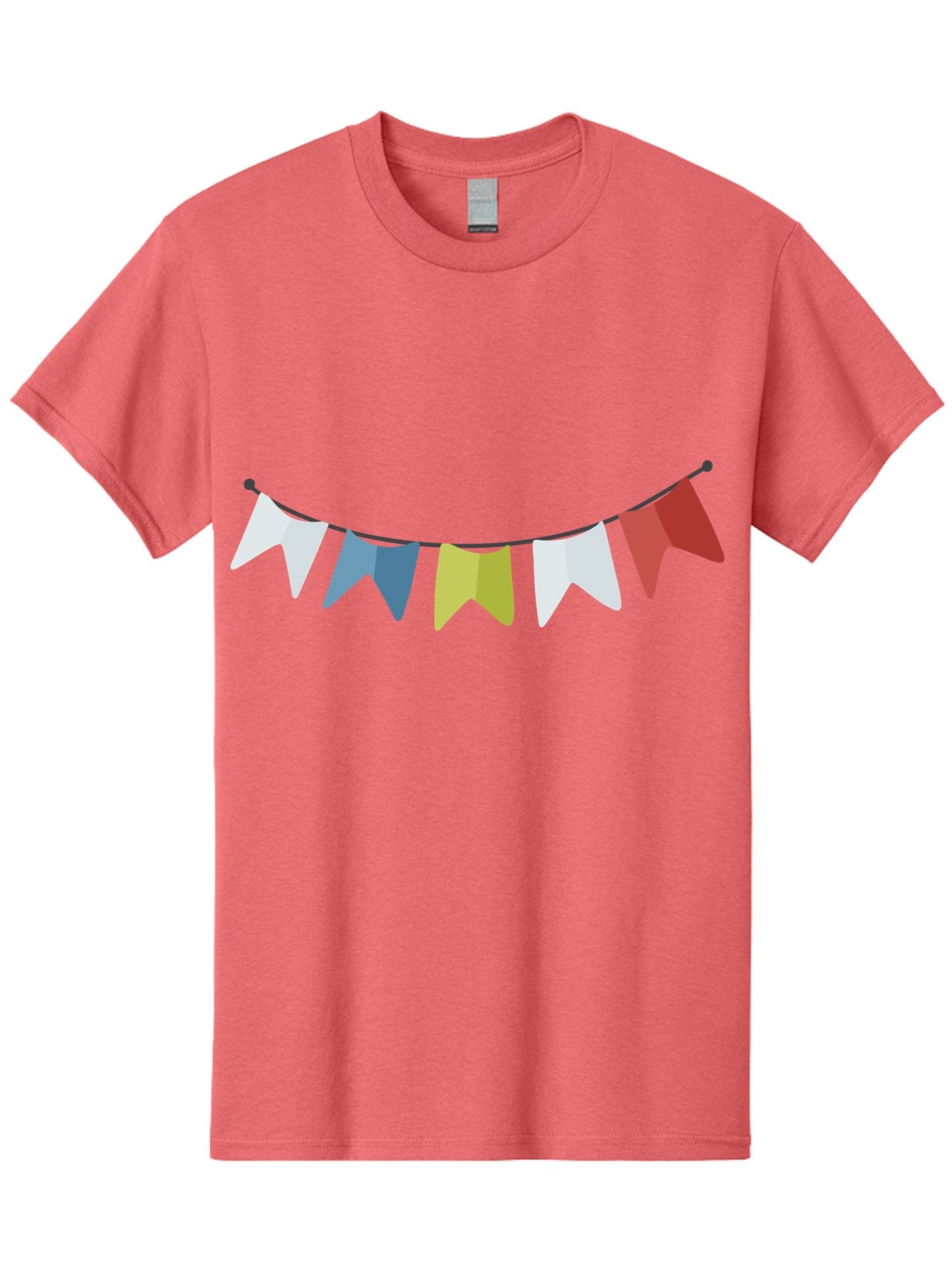 Party-Flags Men'S Graphic Tee, 100% Cotton, Comfortable Casual Summer Wear, Machine Washable, Colorful Party Flags, Festive Decorations, Celebration Bunting, Vibrant Pennants, Party Accessories, Festive Atmosphere, Event Decorations Aad729 11