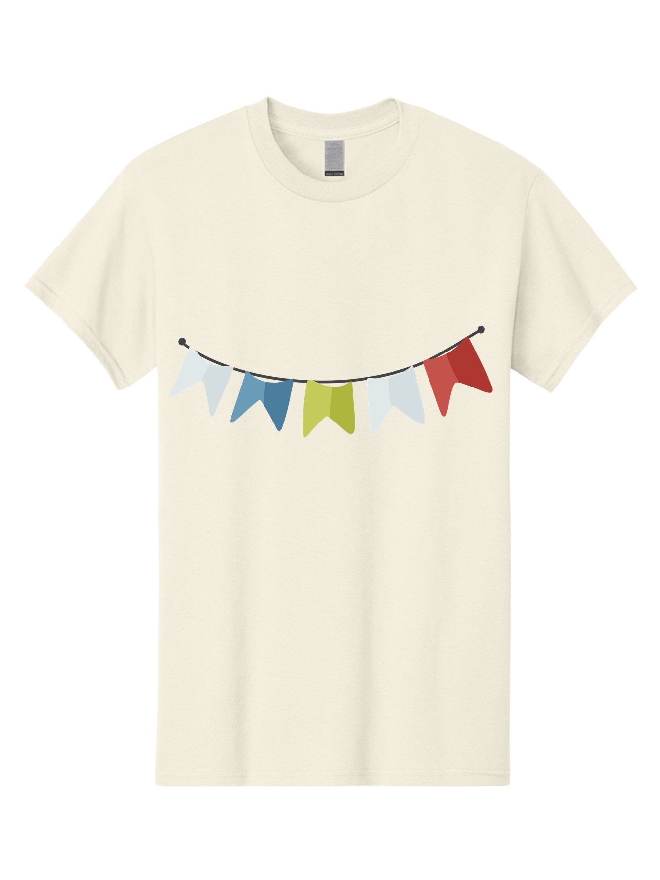 Party-Flags Men'S Graphic Tee, 100% Cotton, Comfortable Casual Summer Wear, Machine Washable, Colorful Party Flags, Festive Decorations, Celebration Bunting, Vibrant Pennants, Party Accessories, Festive Atmosphere, Event Decorations Aad729 6