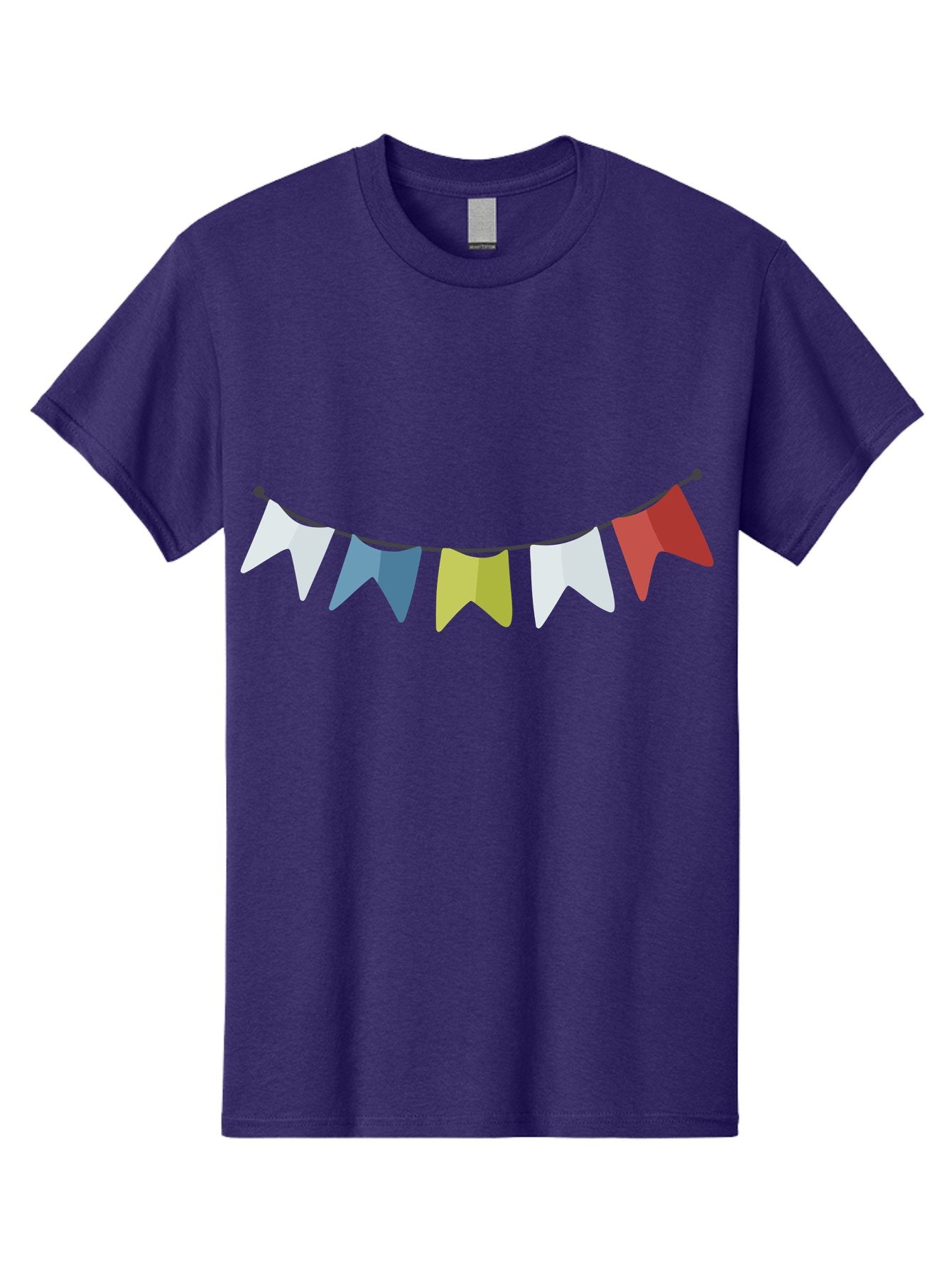 Party-Flags Men'S Graphic Tee, 100% Cotton, Comfortable Casual Summer Wear, Machine Washable, Colorful Party Flags, Festive Decorations, Celebration Bunting, Vibrant Pennants, Party Accessories, Festive Atmosphere, Event Decorations Aad729 10