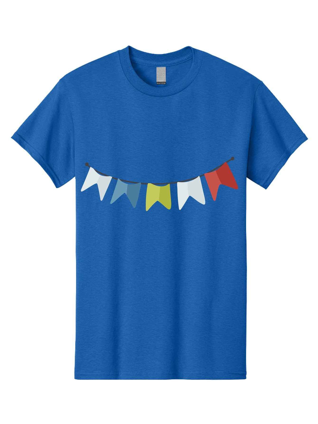 Party-Flags Men'S Graphic Tee, 100% Cotton, Comfortable Casual Summer Wear, Machine Washable, Colorful Party Flags, Festive Decorations, Celebration Bunting, Vibrant Pennants, Party Accessories, Festive Atmosphere, Event Decorations Aad729 13
