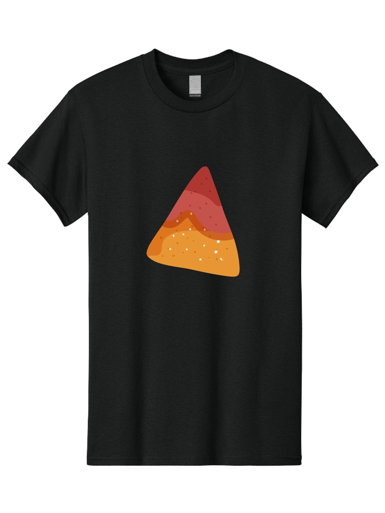 Pizza-Slice-1 Men'S Graphic Tee, 100% Cotton, Comfortable Casual Summer Wear, Machine Washable, Pizza Slice, Triangle Shape, Red Sauce, Melted Cheese, Savory Toppings, Italian Food, Delicious Treat, Tasty Snack, Cartoon Illustration Aad734